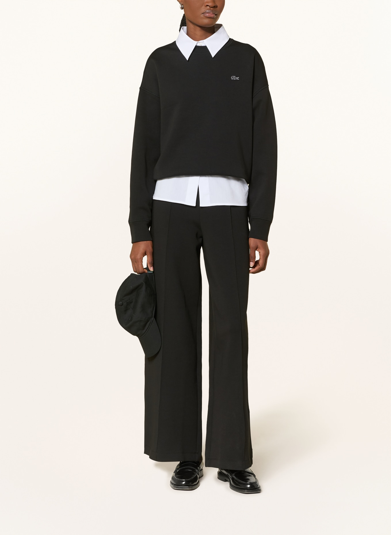 LACOSTE Mikina: ČERNÁ