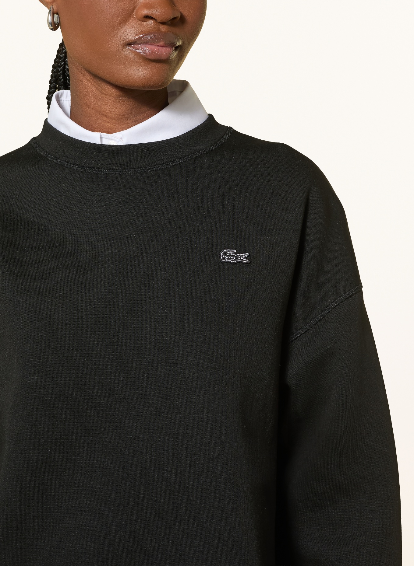 LACOSTE Mikina: ČERNÁ