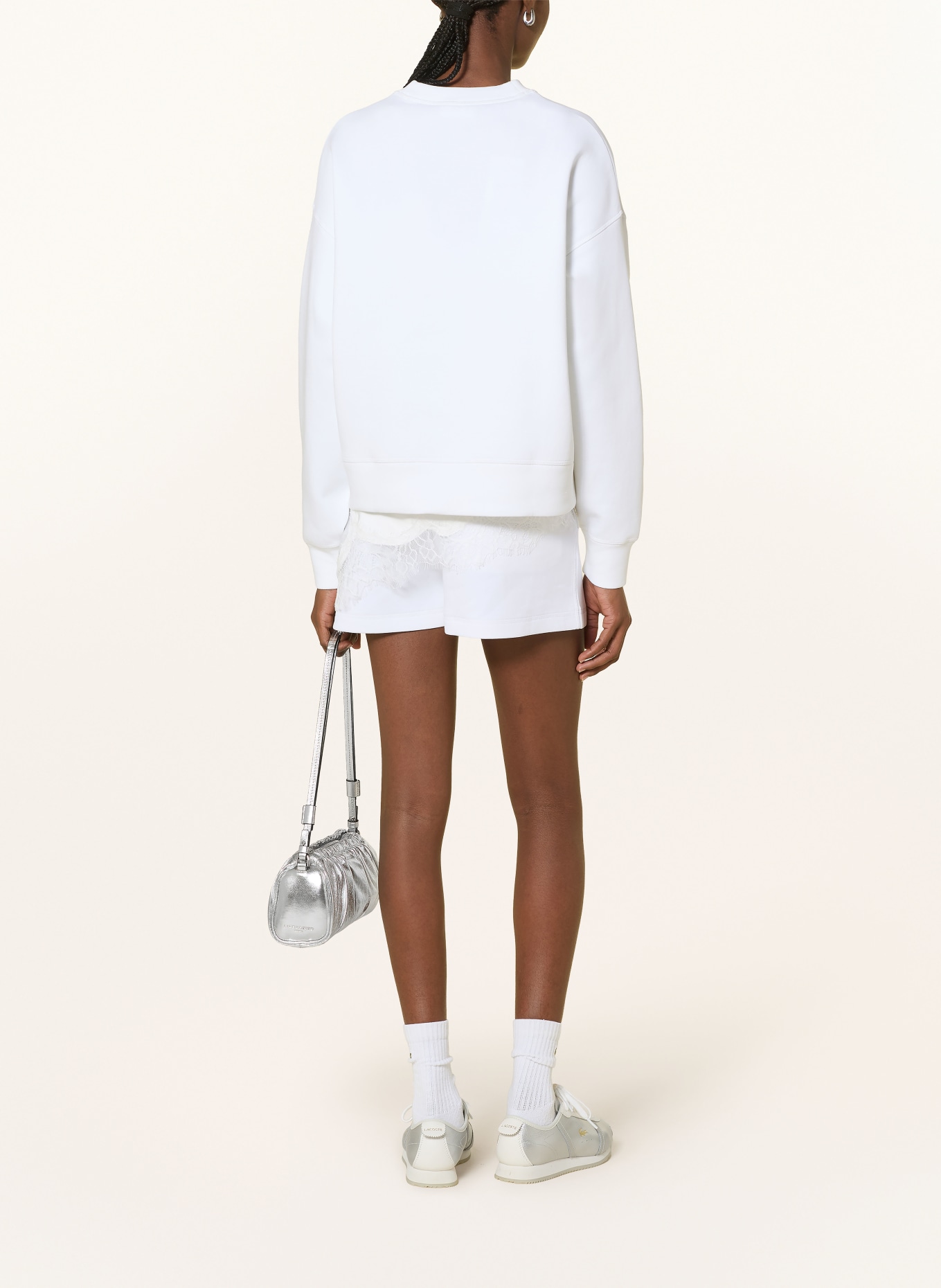 LACOSTE Sweatshorts: WEISS