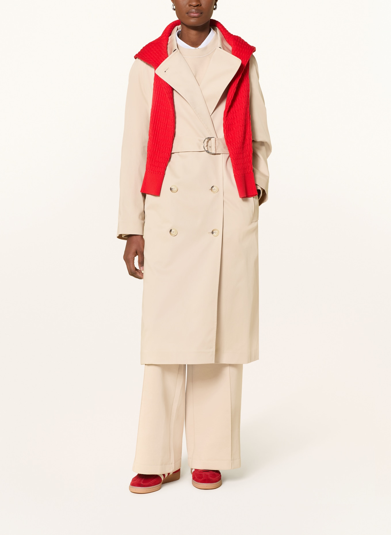 LACOSTE Trenchcoat: BEIGE