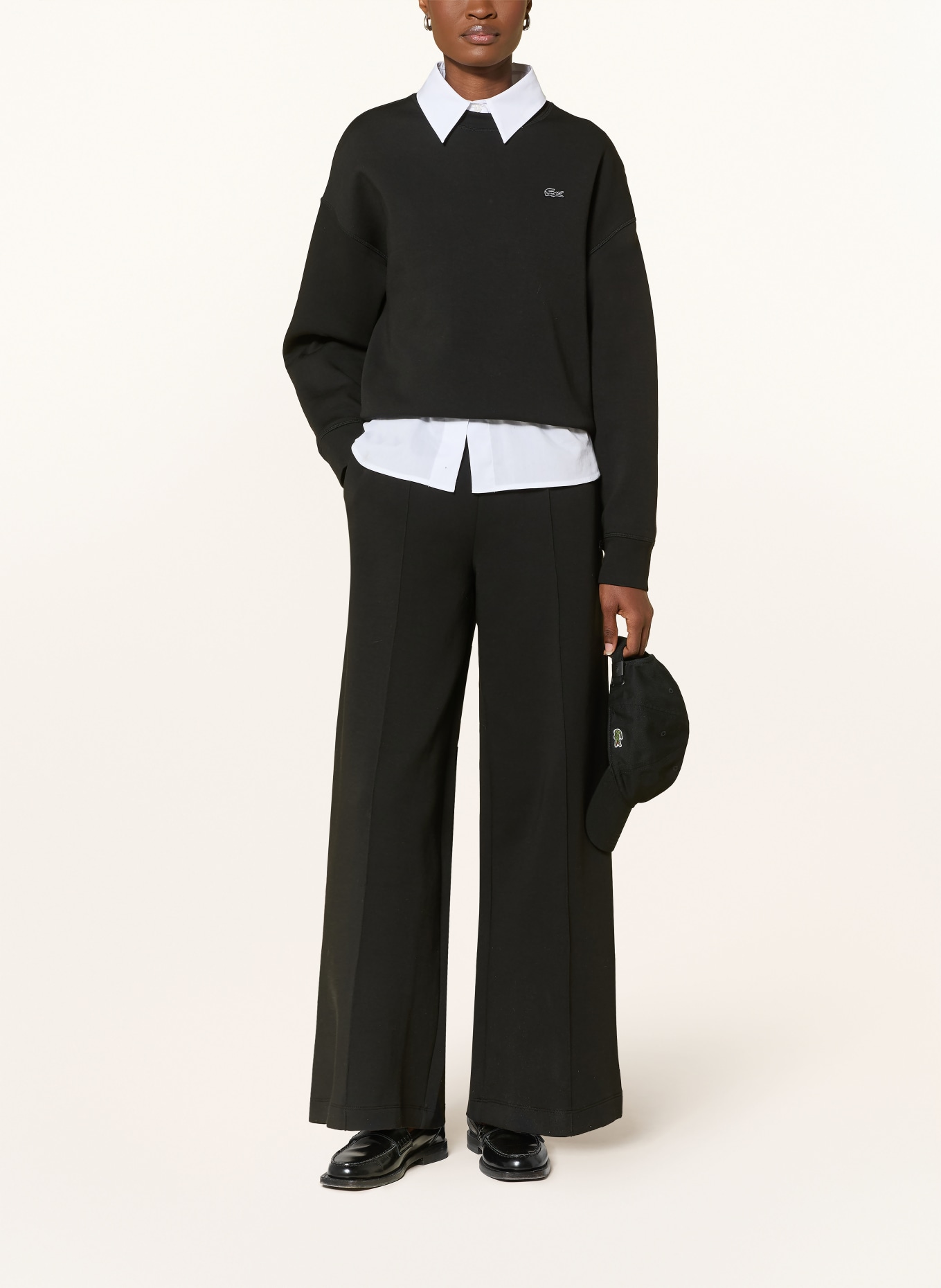 LACOSTE Sweatpants: SCHWARZ