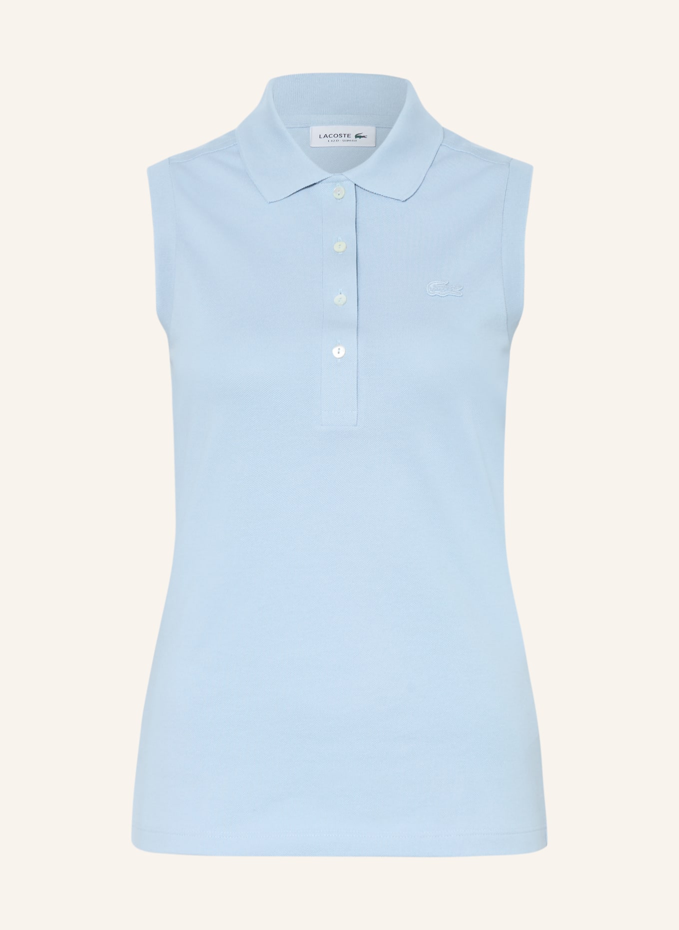 LACOSTE Polo piqué: BLEU CLAIR