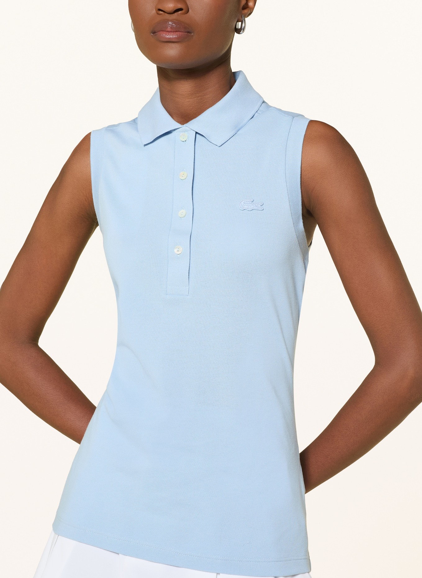 LACOSTE Polo piqué: BLEU CLAIR