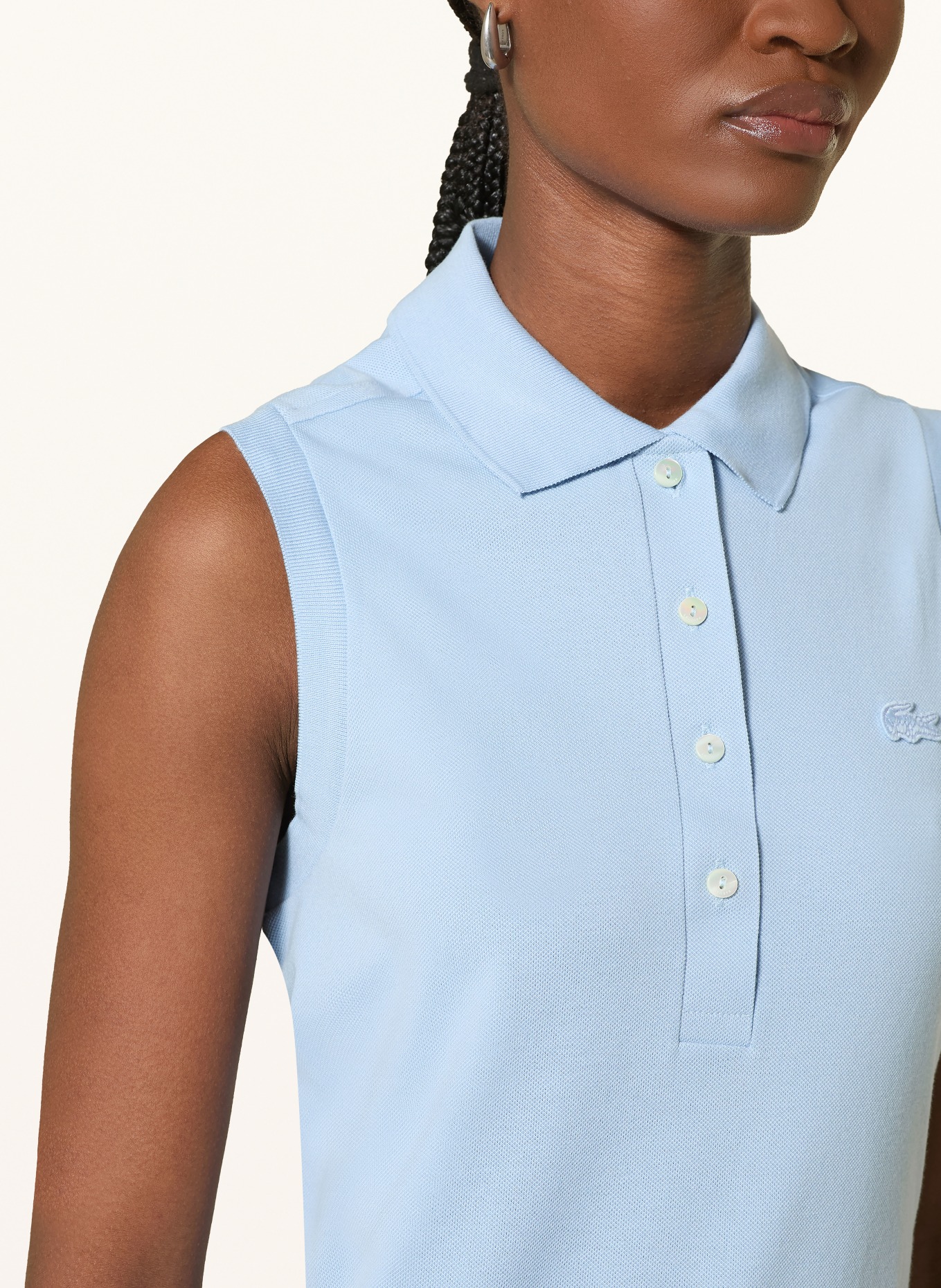 LACOSTE Polo piqué: BLEU CLAIR