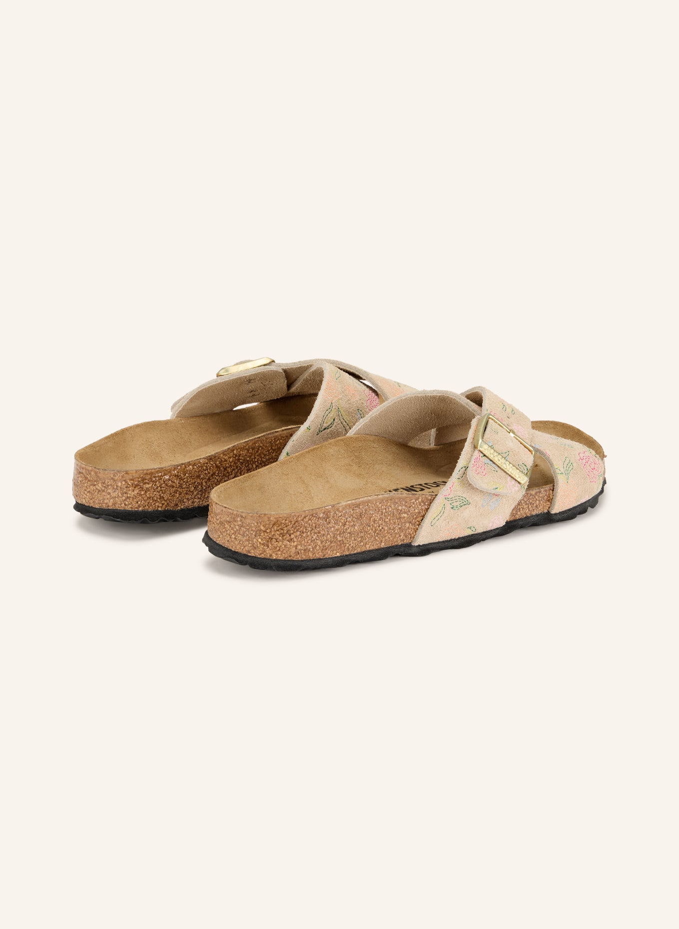 BIRKENSTOCK SIENA Mules: LIGHT BROWN / PINK / GREEN