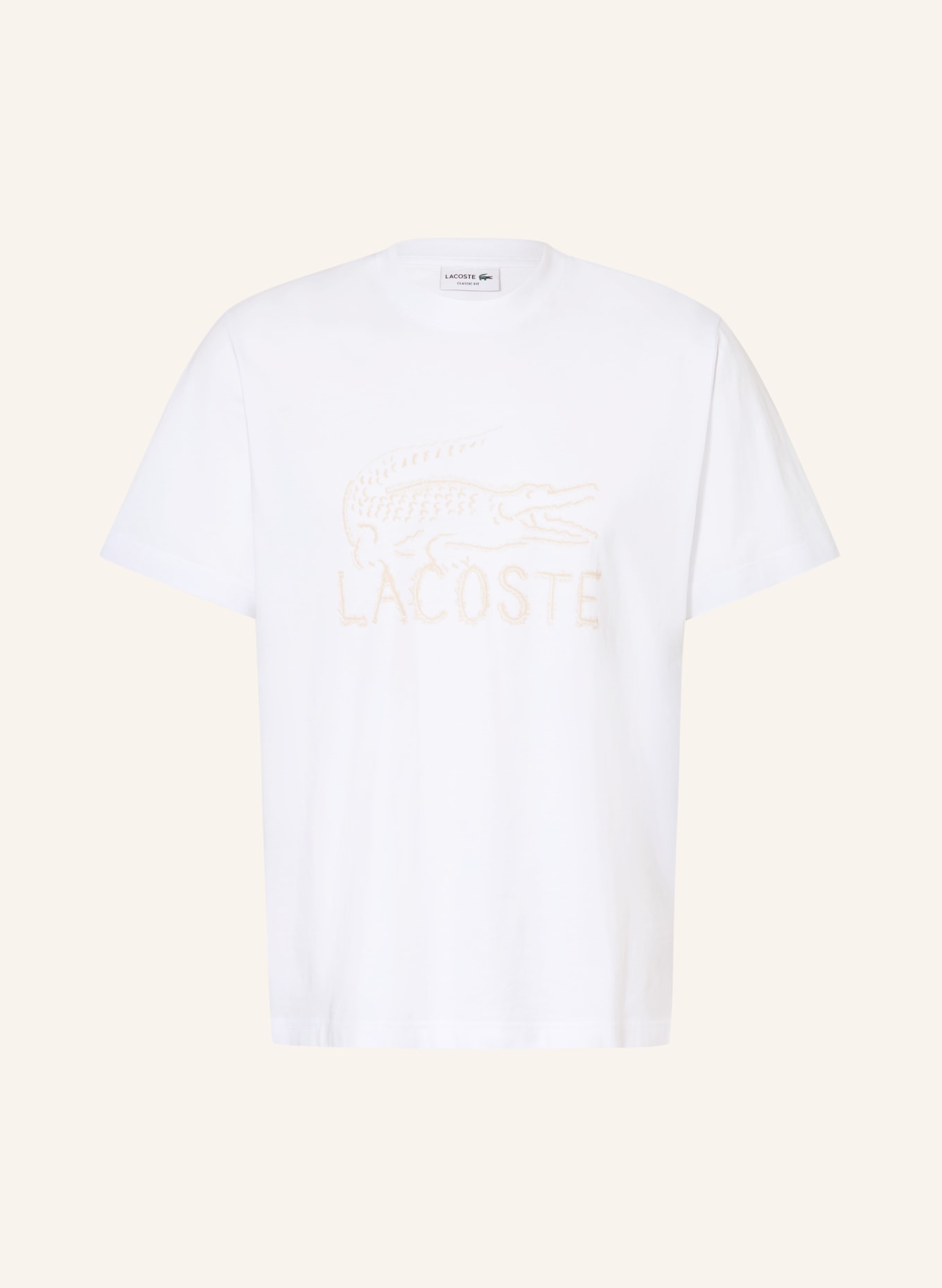 LACOSTE Tričko: BÍLÁ