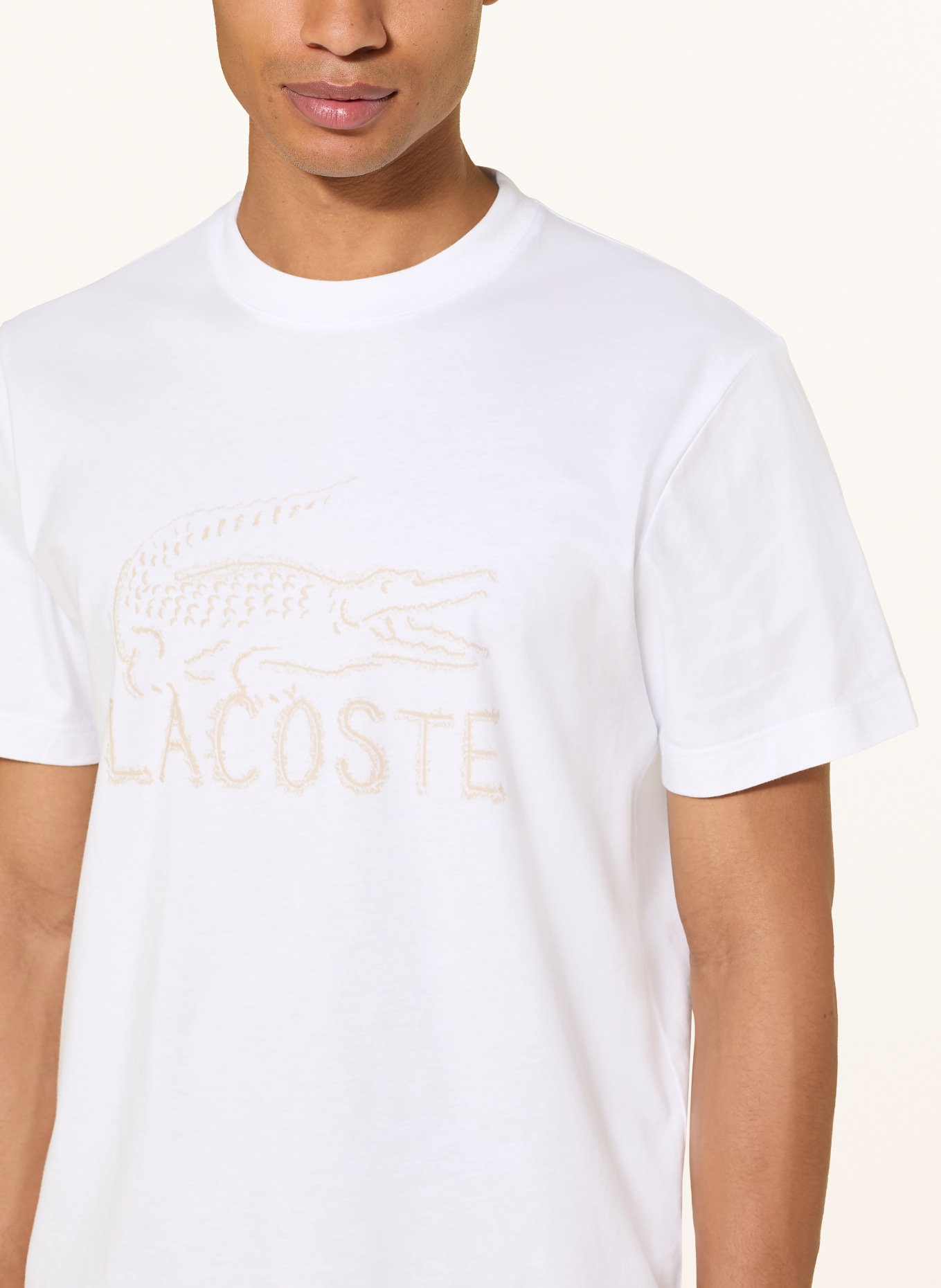 LACOSTE Tričko: BÍLÁ