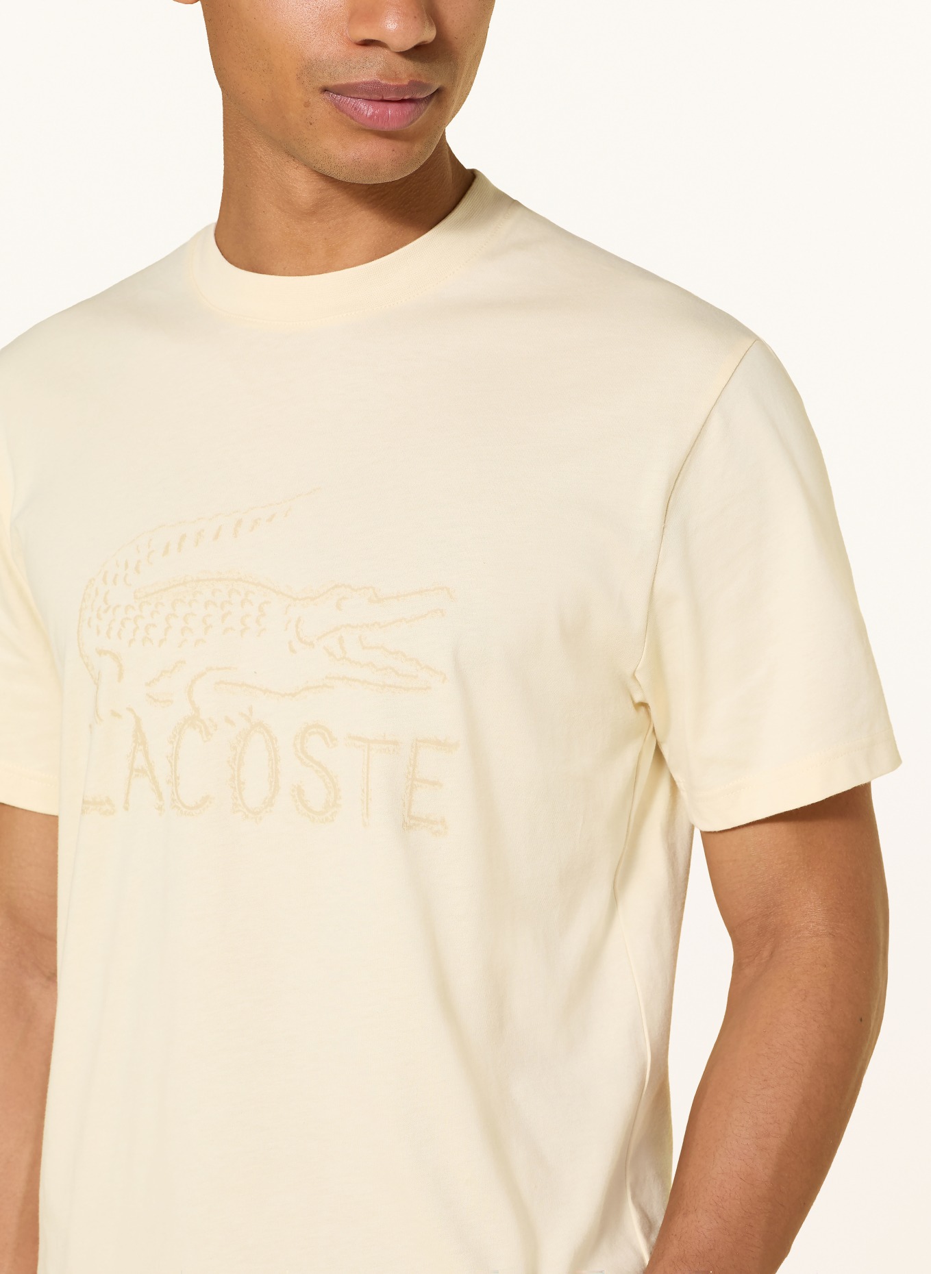 LACOSTE Tričko: TMAVĚ ŽLUTÁ