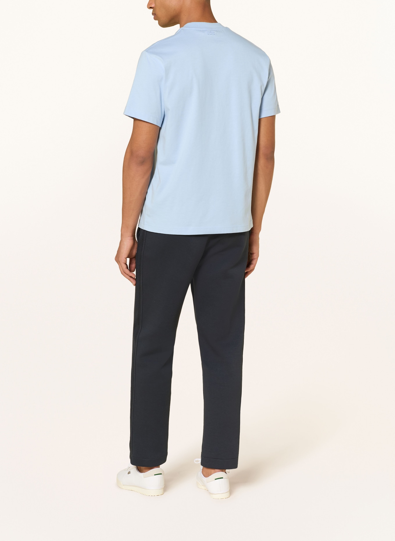 LACOSTE Tričko: TMAVĚ MODRÁ