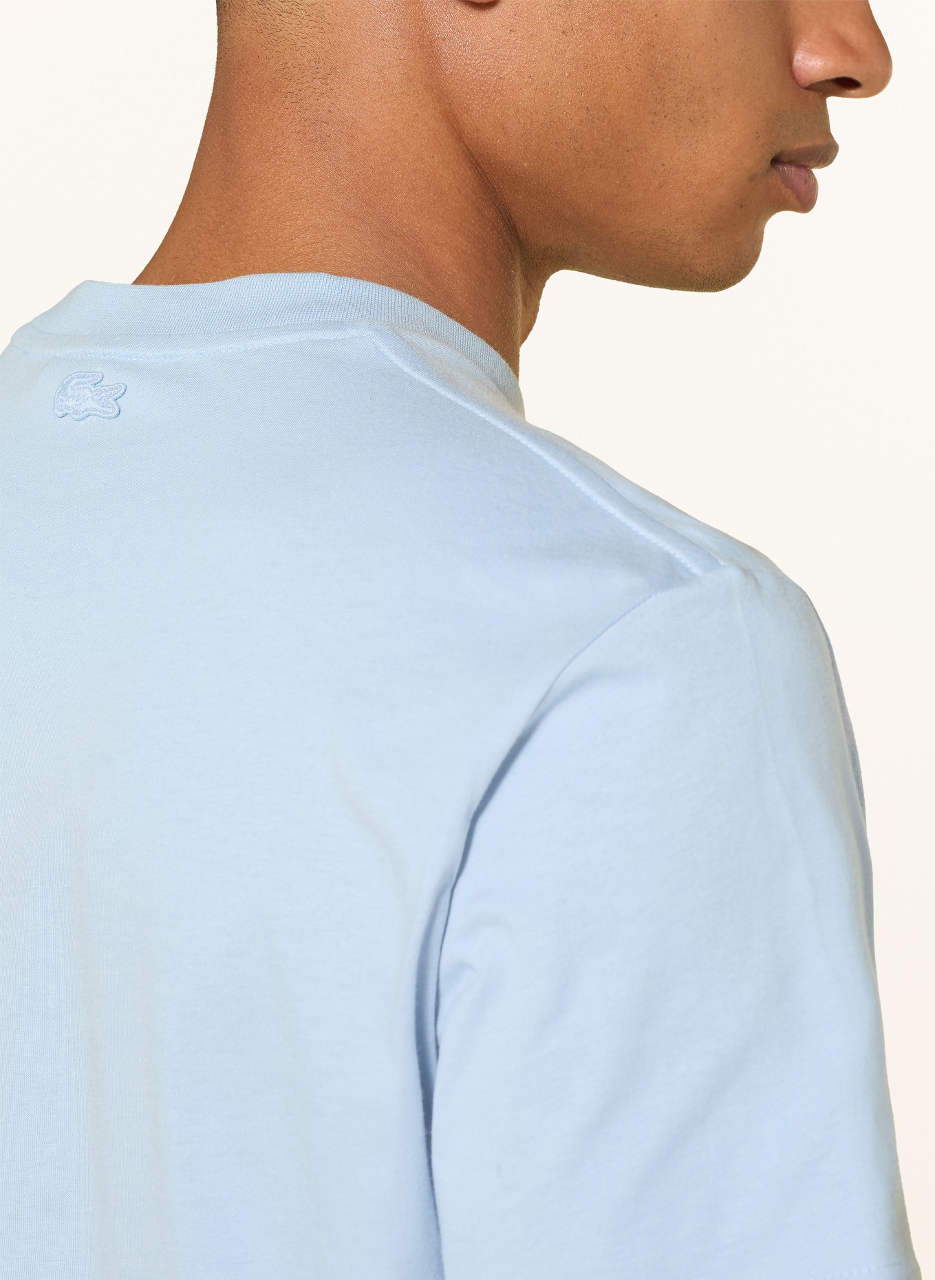 LACOSTE Tričko: TMAVĚ MODRÁ