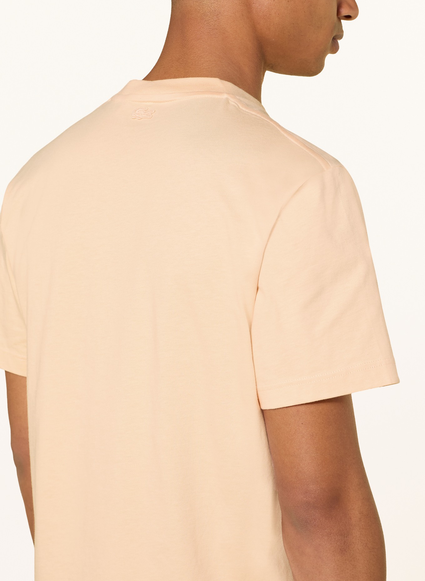 LACOSTE Tričko: TMAVĚ ORANŽOVÁ