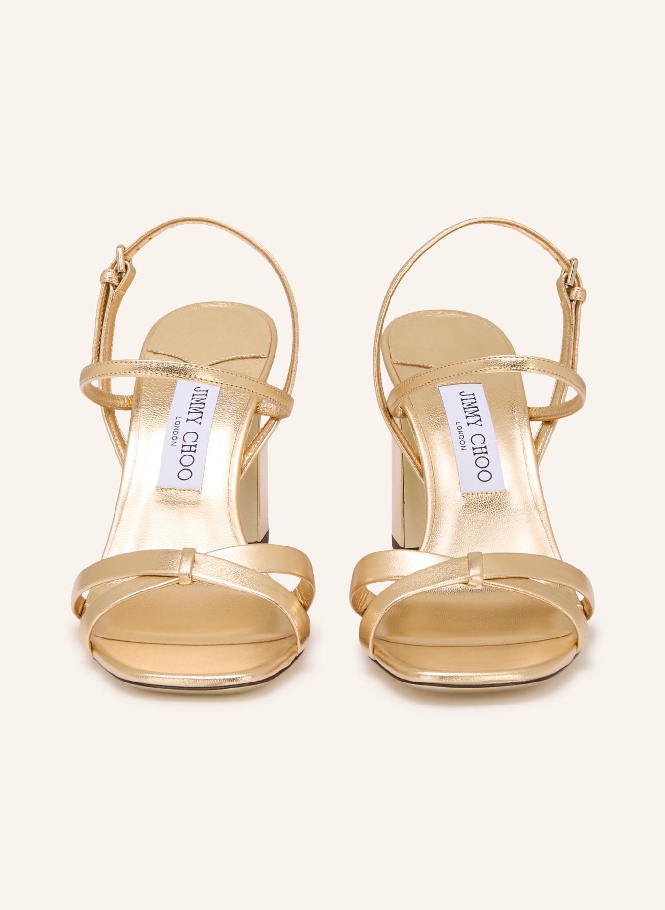 JIMMY CHOO Sandály ELSY 85: ZLATÁ