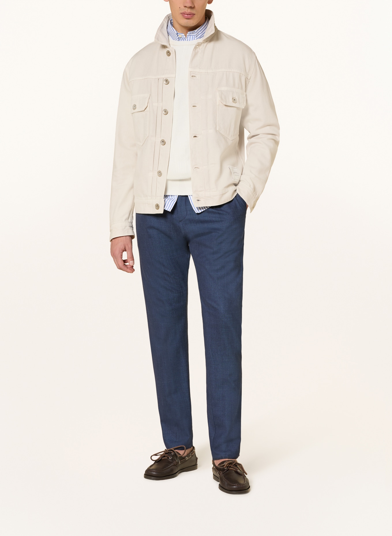 PAUL & SHARK Chino s extra úzkým střihem: TMAVĚ MODRÁ