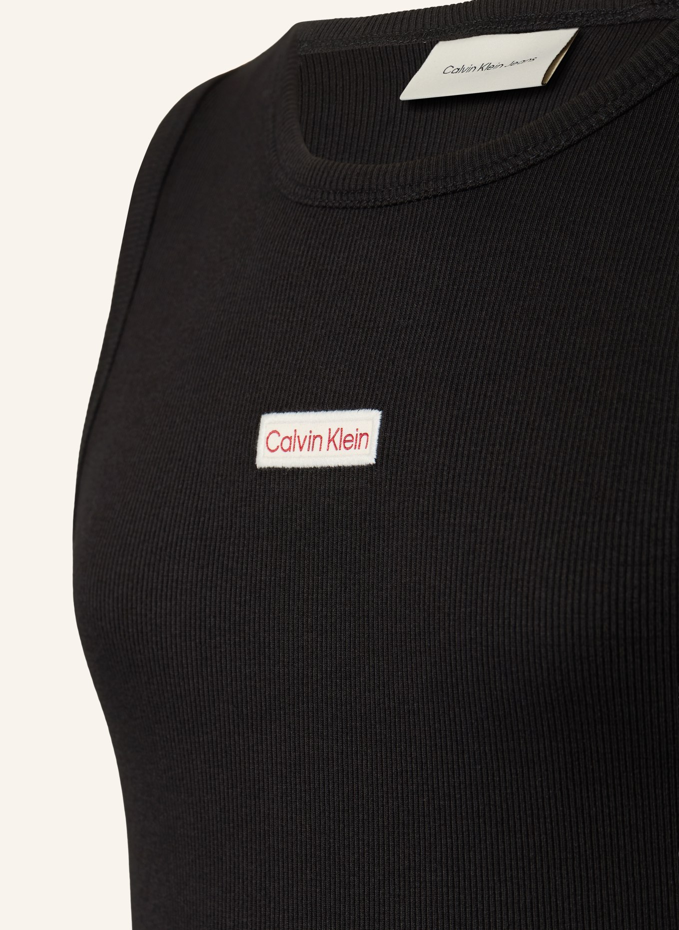 Calvin Klein Jerseyjurk: ZWART