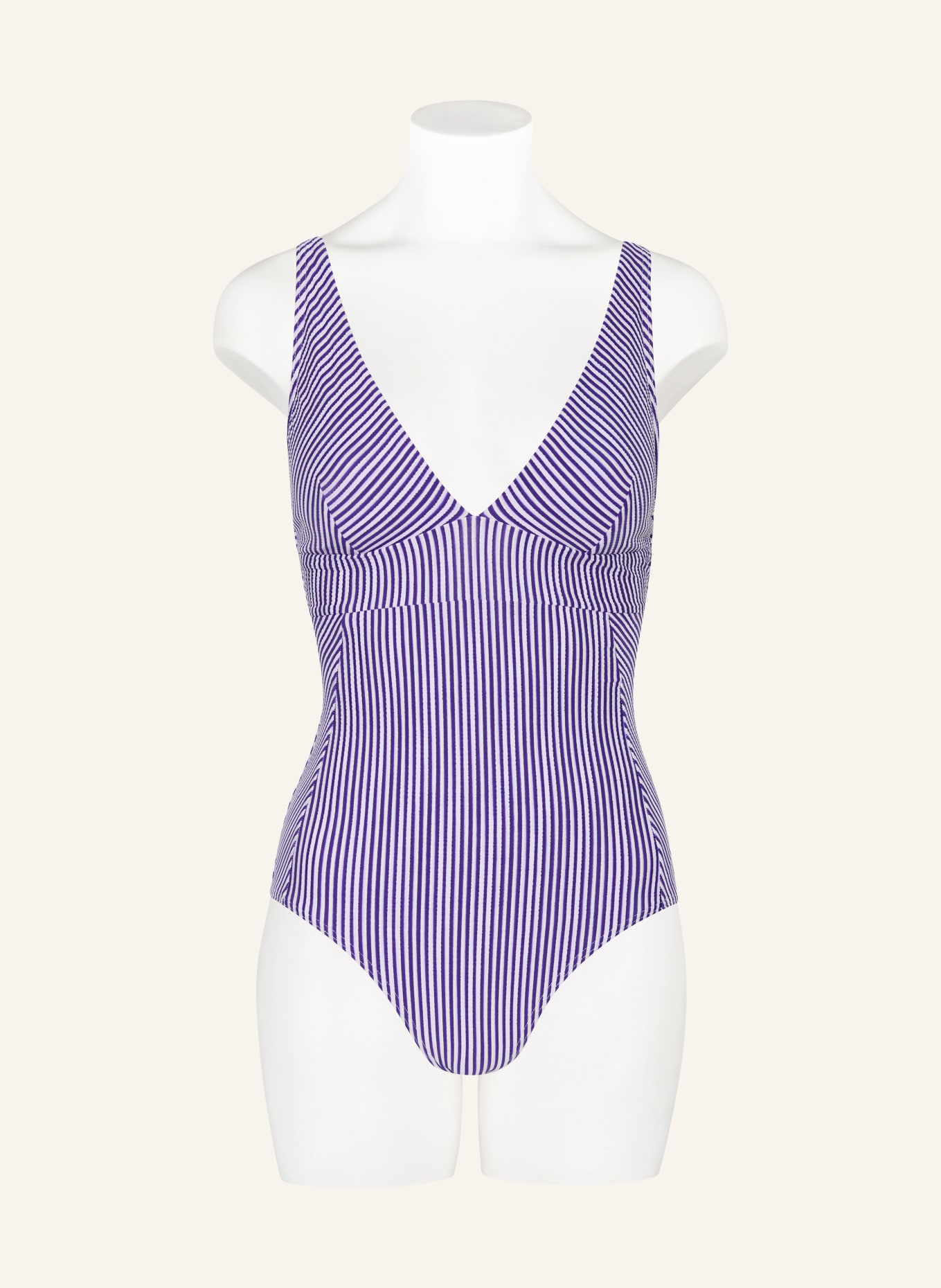 CYELL Plavky SEERSUCKER: MODRÁ / BÍLÁ