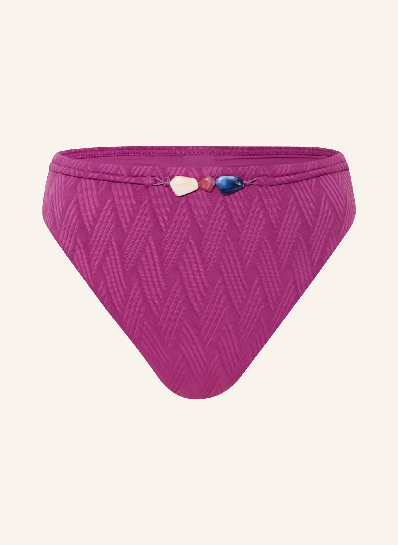 CYELL Základní bikiny TEXTURE VOILA s ozdobnými kamínky: FUCHSIOVÁ