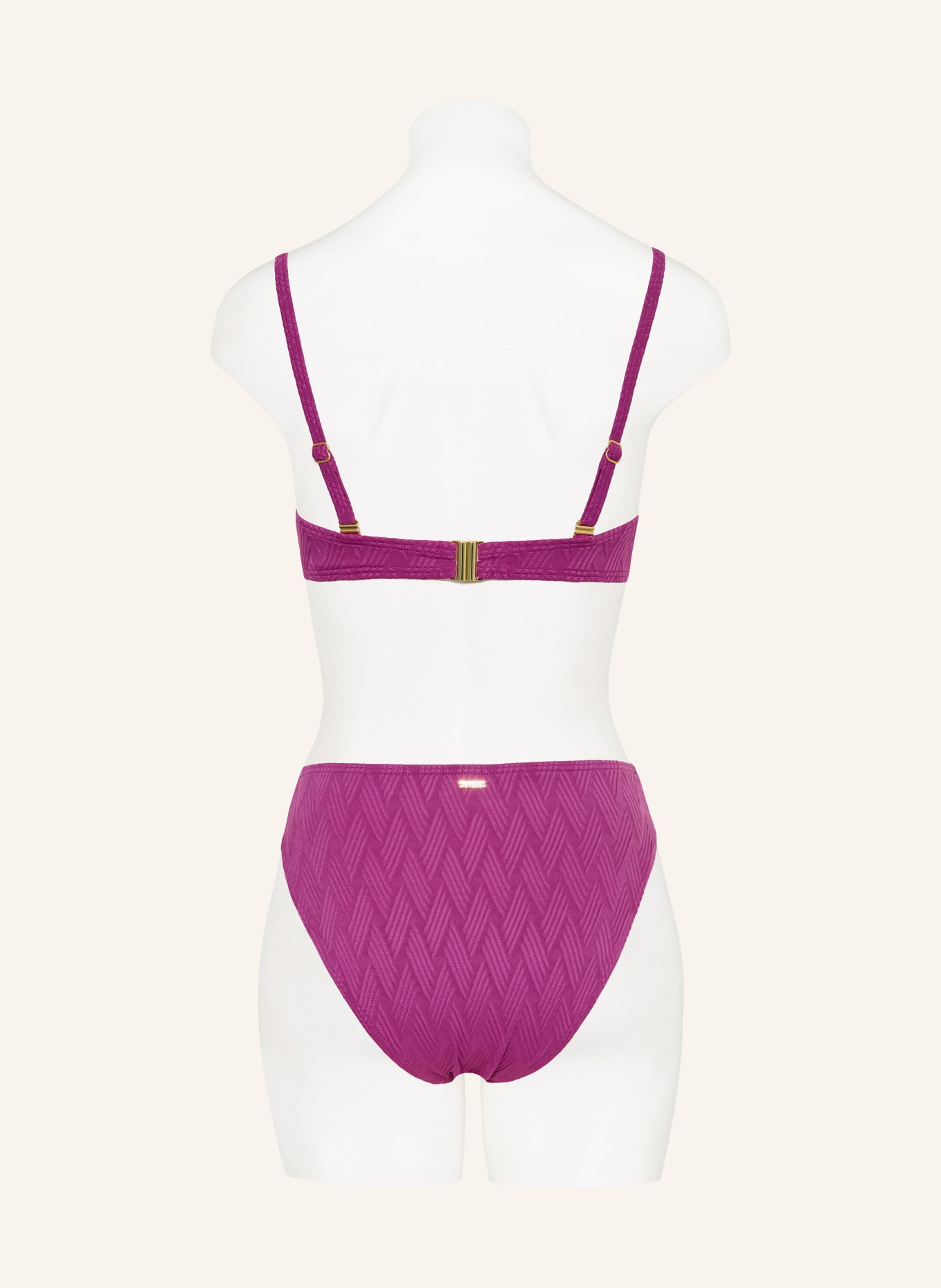 CYELL Základní bikiny TEXTURE VOILA s ozdobnými kamínky: FUCHSIOVÁ