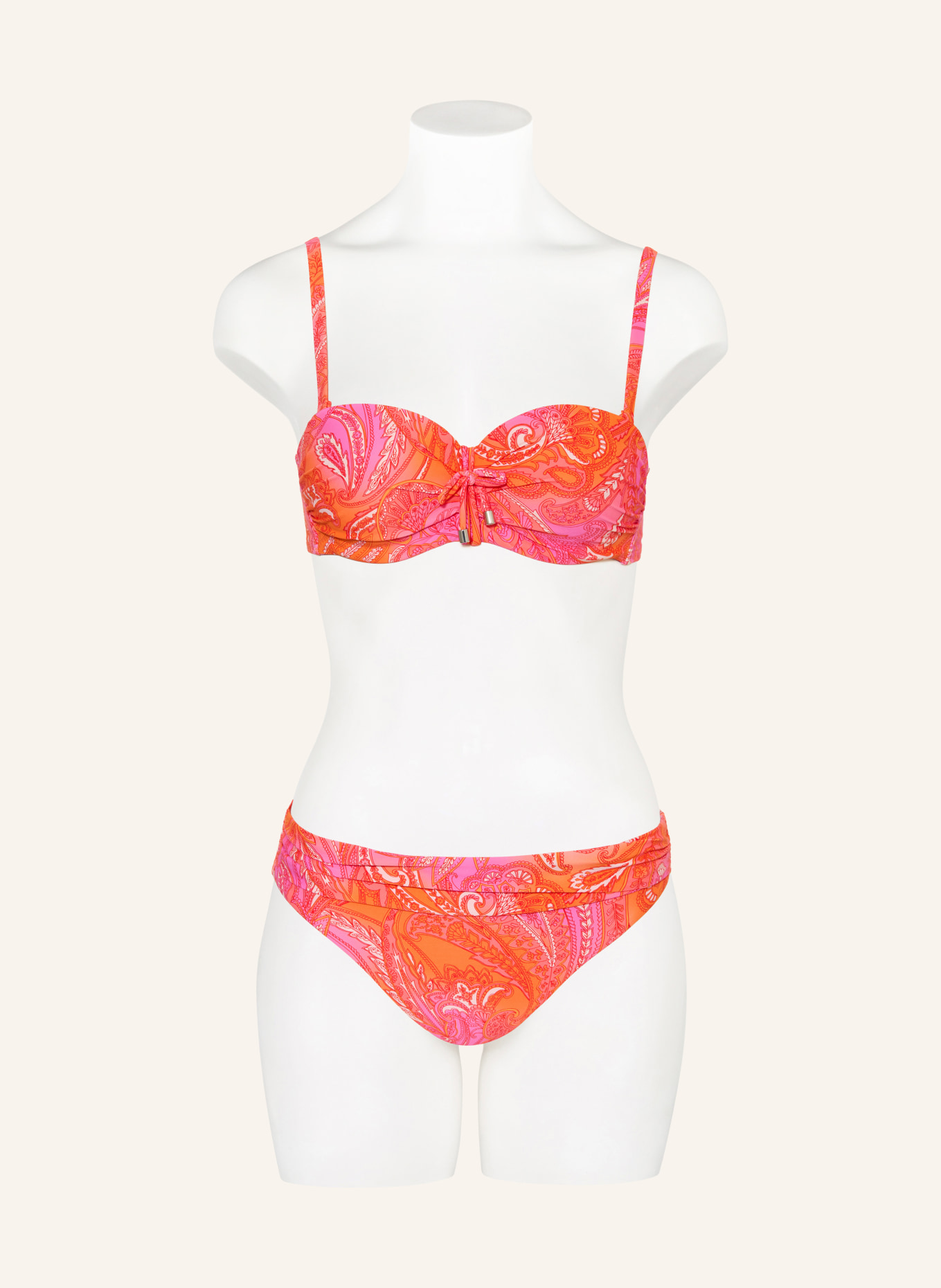 CYELL Základní bikiny PAISLEY BREEZE: ORANŽOVÁ / RŮŽOVÁ