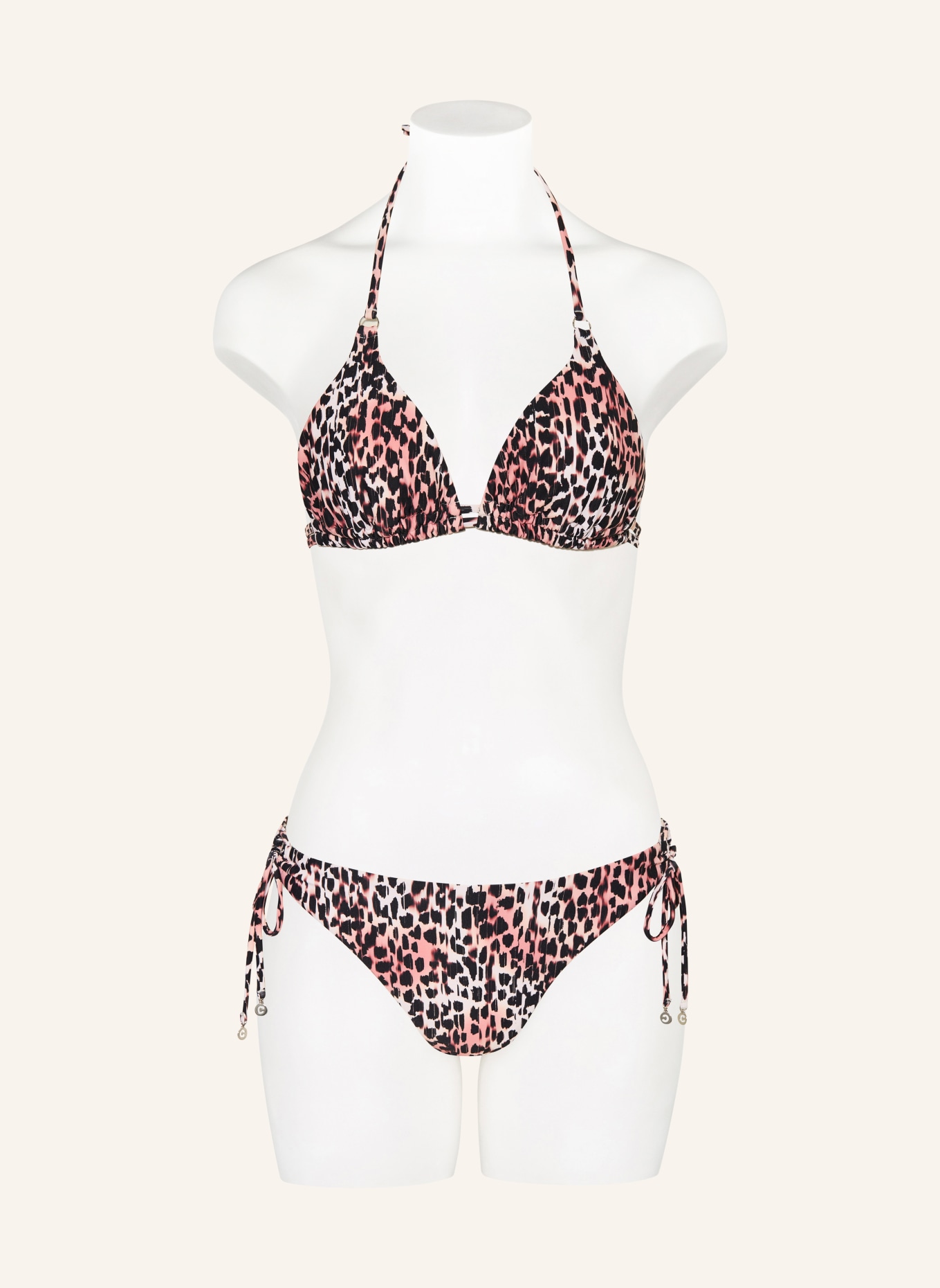 CYELL Triangel-Bikini-Top CHEETAH CHIC: BRAUN / CREME / SCHWARZ