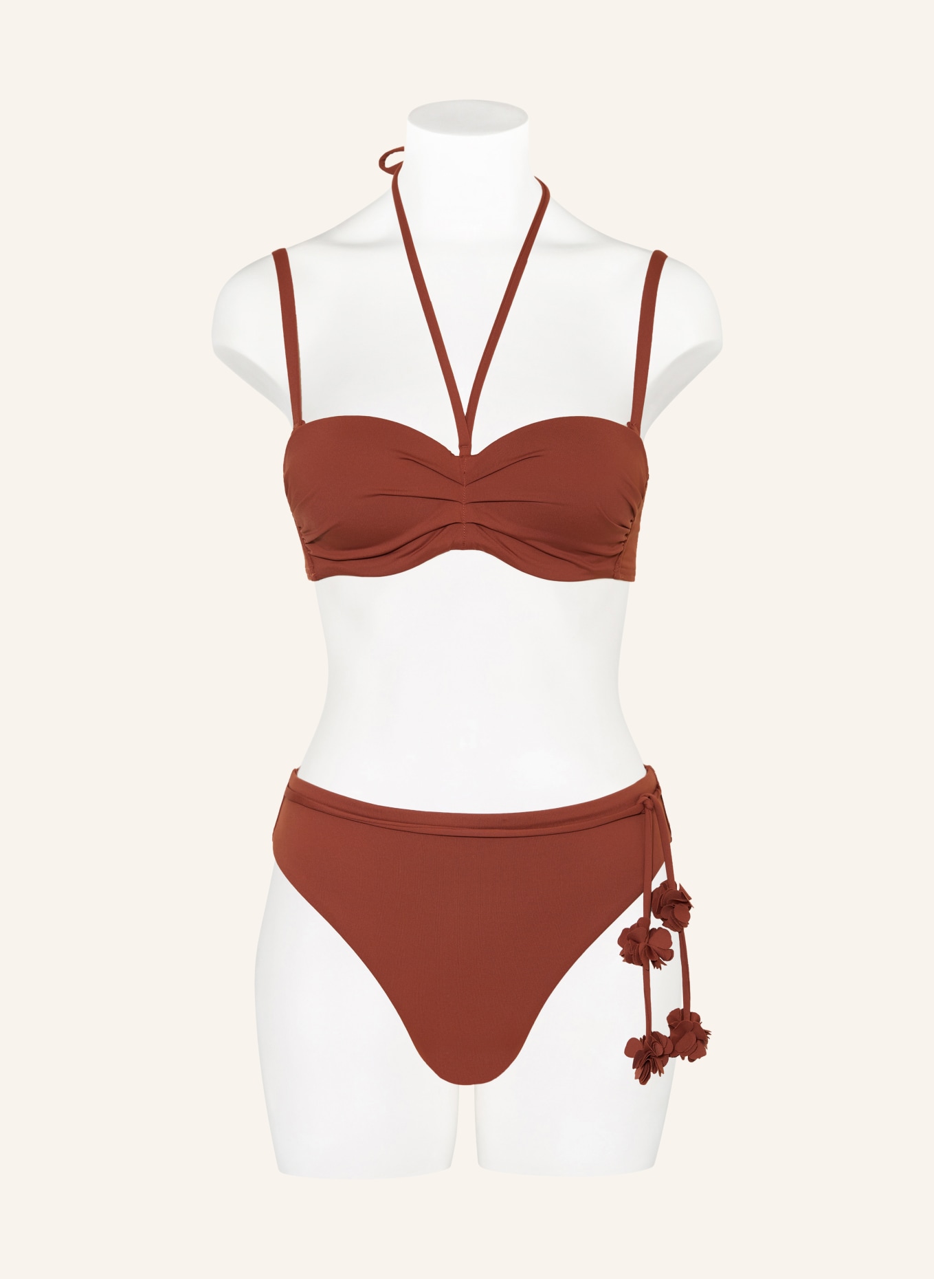 CYELL Bikiny s kosticemi HENNA VIBES: TMAVĚ ČERVENÁ