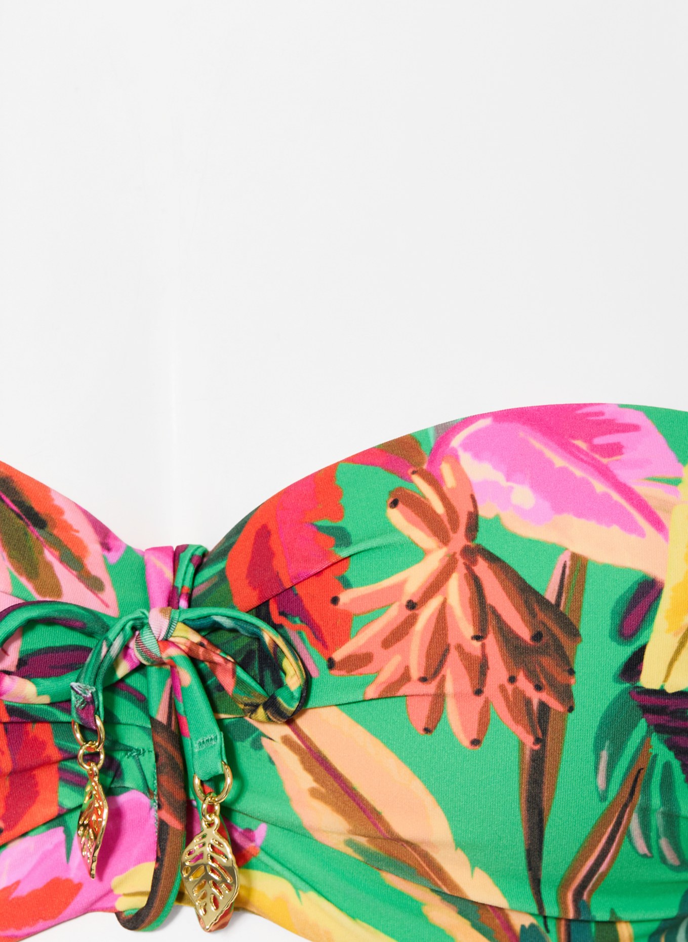 CYELL Bikiny s kosticemi FLORAL FOREST: ZELENÁ / RŮŽOVÁ / ŽLUTÁ