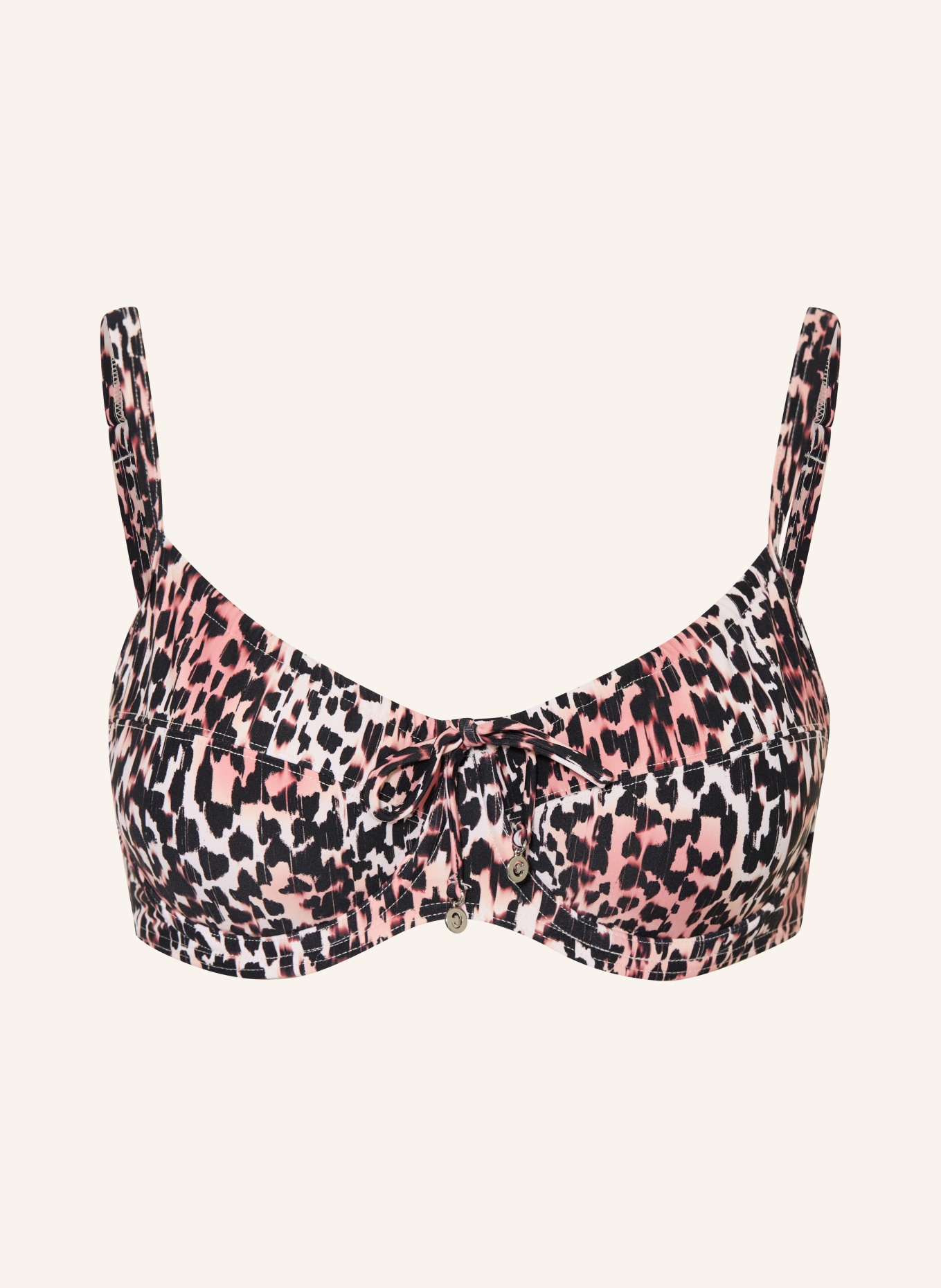 CYELL Bikiny s kosticemi CHEETAH CHIC: HNĚDÁ / KRÉMOVÁ / ČERNÁ