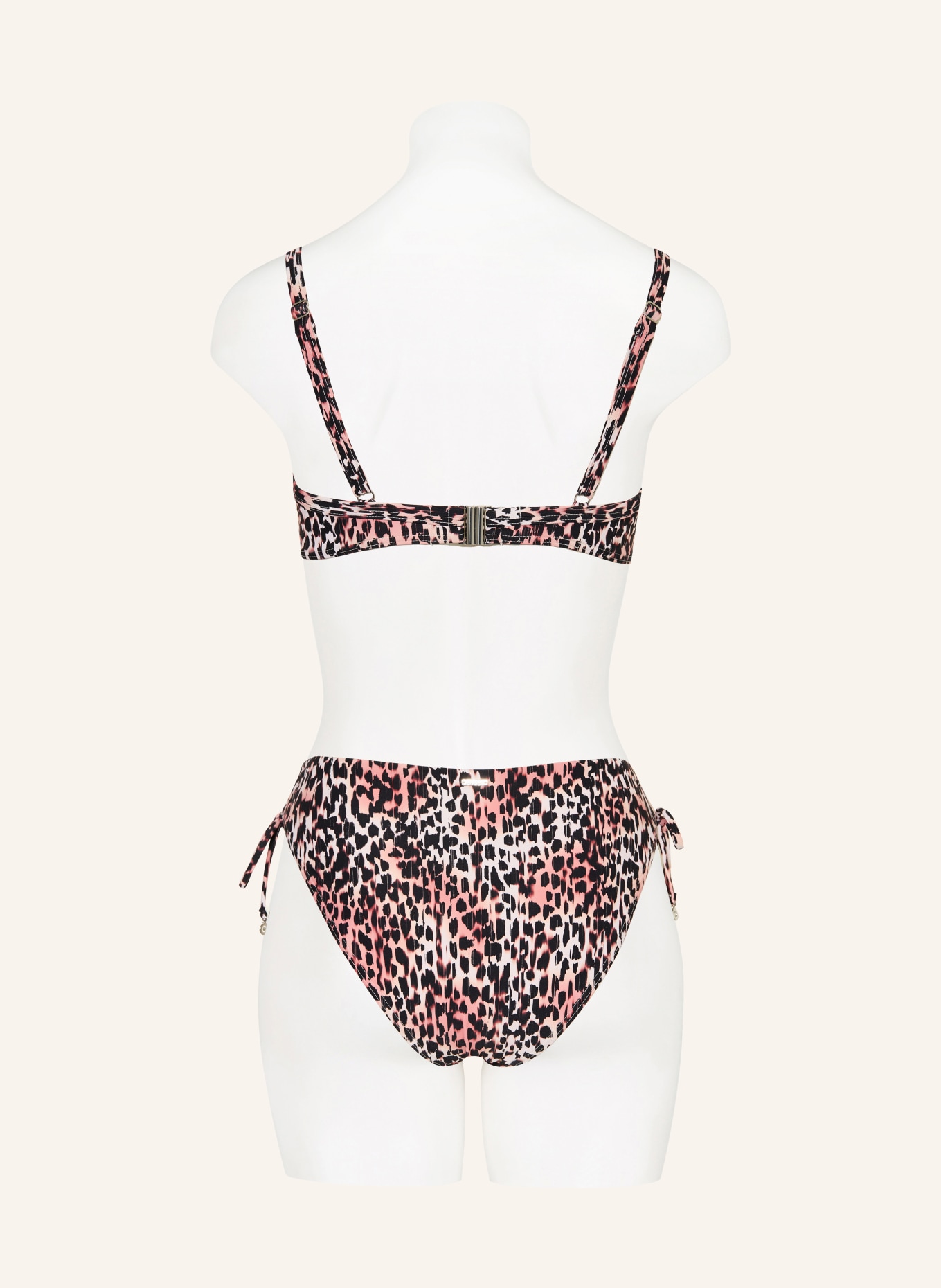 CYELL Bikiny s kosticemi CHEETAH CHIC: HNĚDÁ / KRÉMOVÁ / ČERNÁ