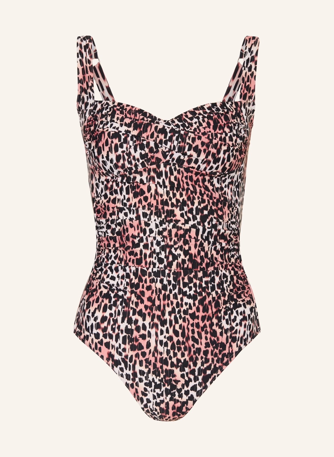 CYELL Maillot de bain CHEETAH CHIC: MARRON / ÉCRU / NOIR