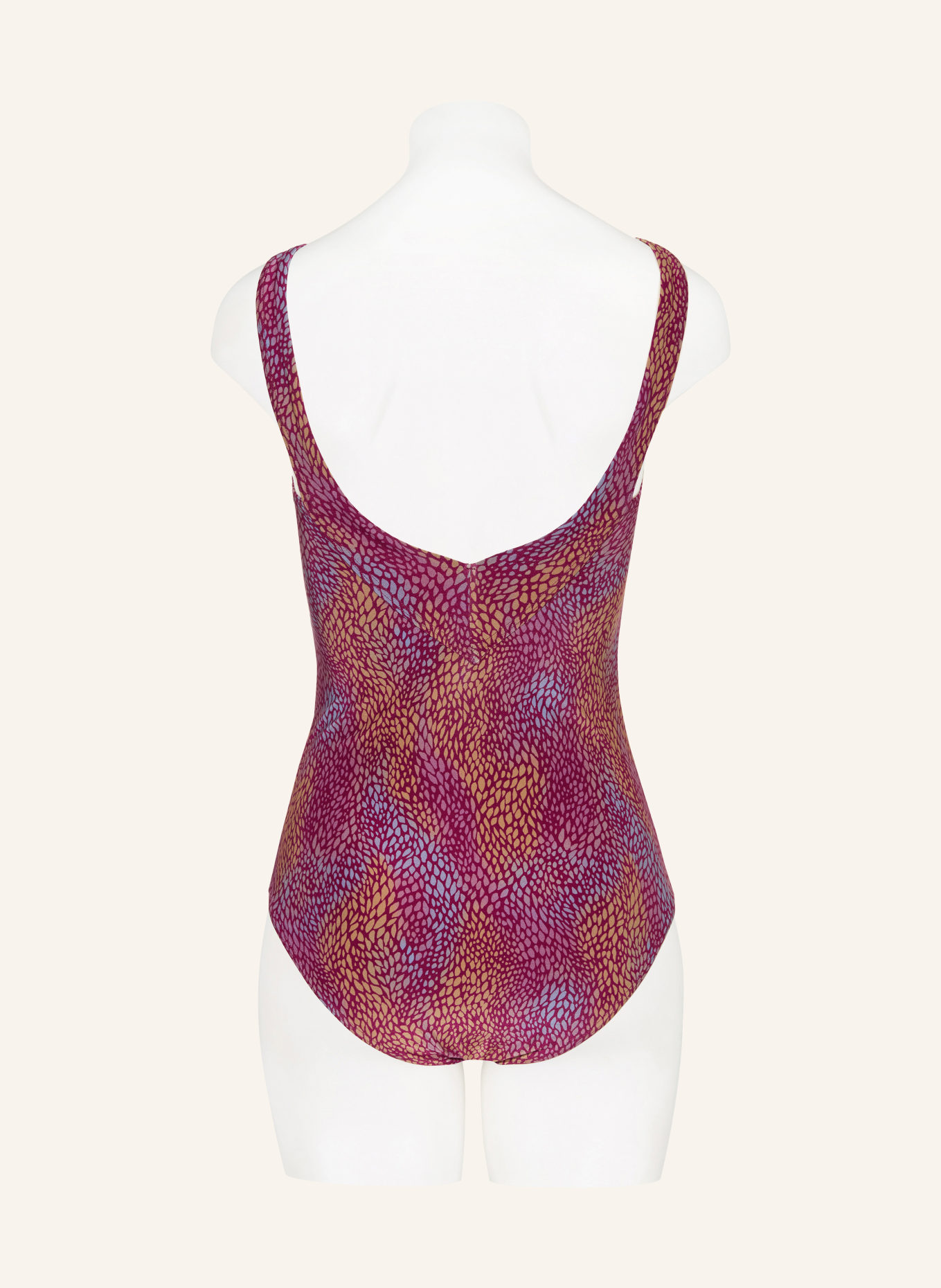 CYELL Maillot de bain BURGUNDY DROPS: FUCHSIA / JAUNE FONCÉ / BLEU CLAIR