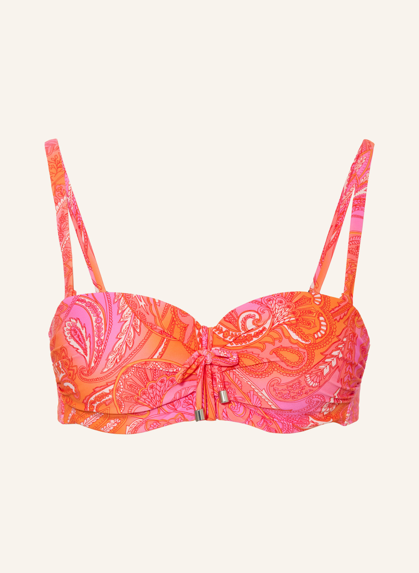 CYELL Bügel-Bikini-Top PAISLEY BREEZE: ORANGE / PINK