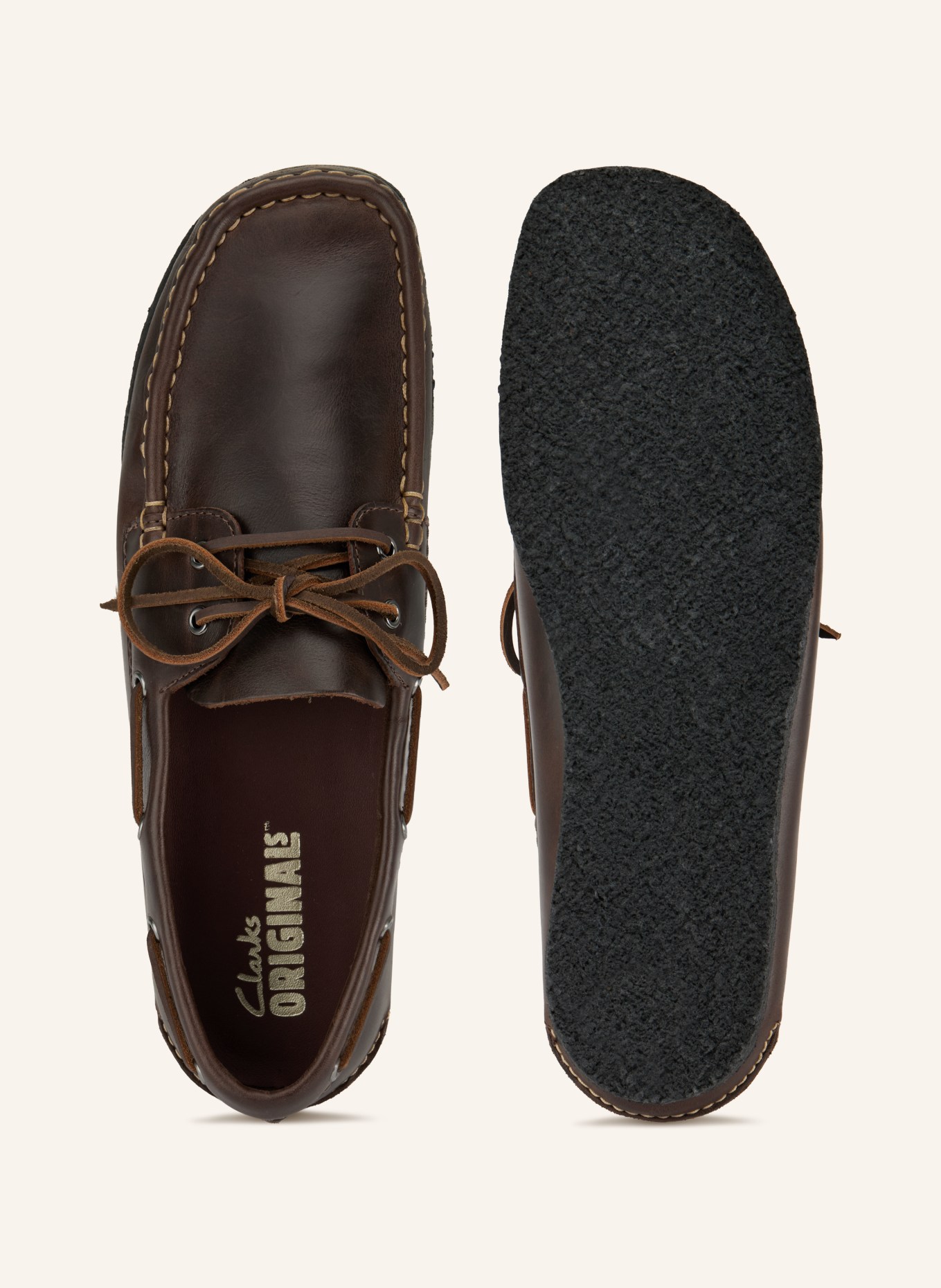 Clarks ORIGINALS GODNEY boat shoes: DARK BROWN