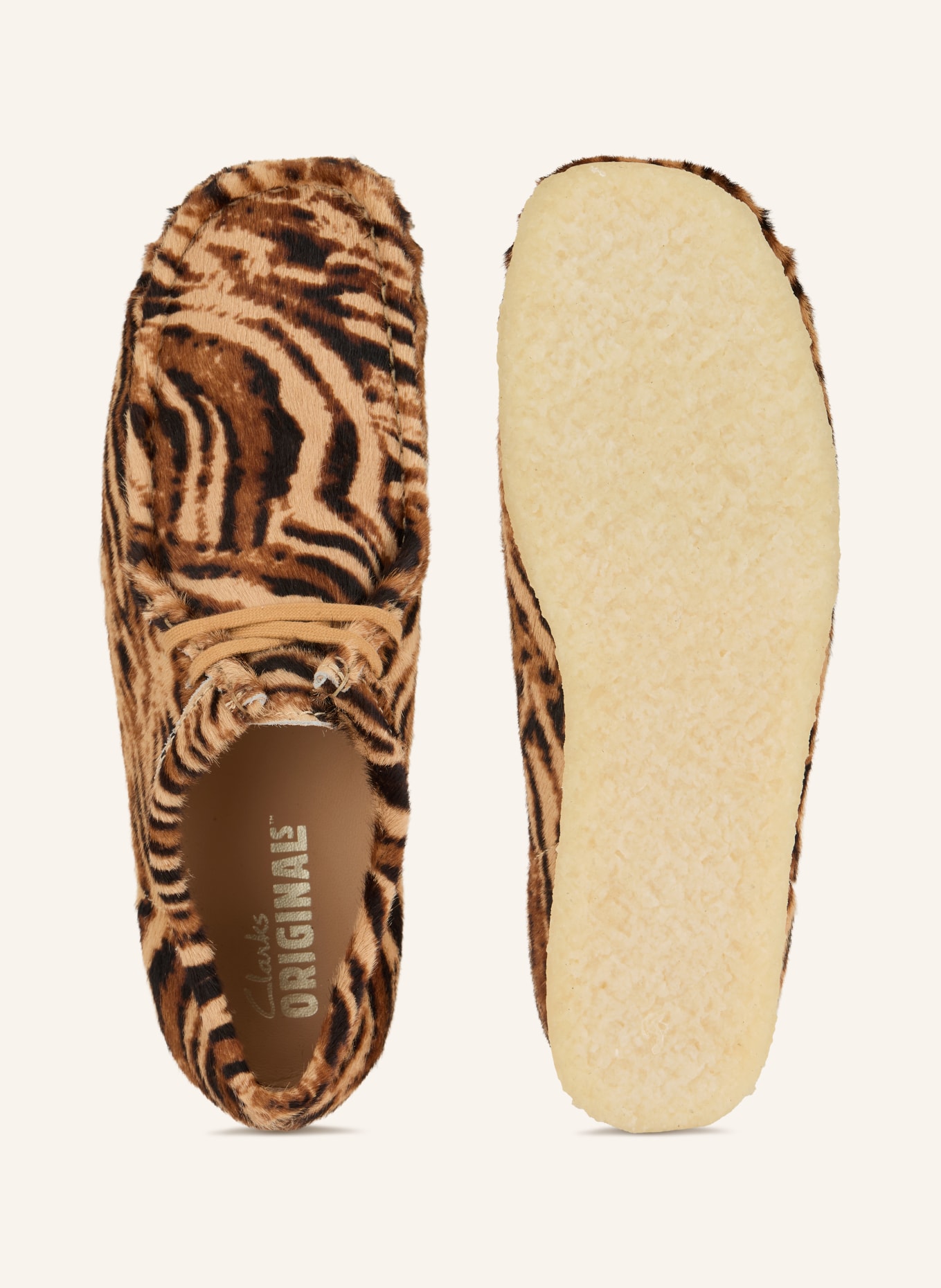 Clarks ORIGINALS WALLABEE lace-ups: LIGHT BROWN / BROWN / BLACK