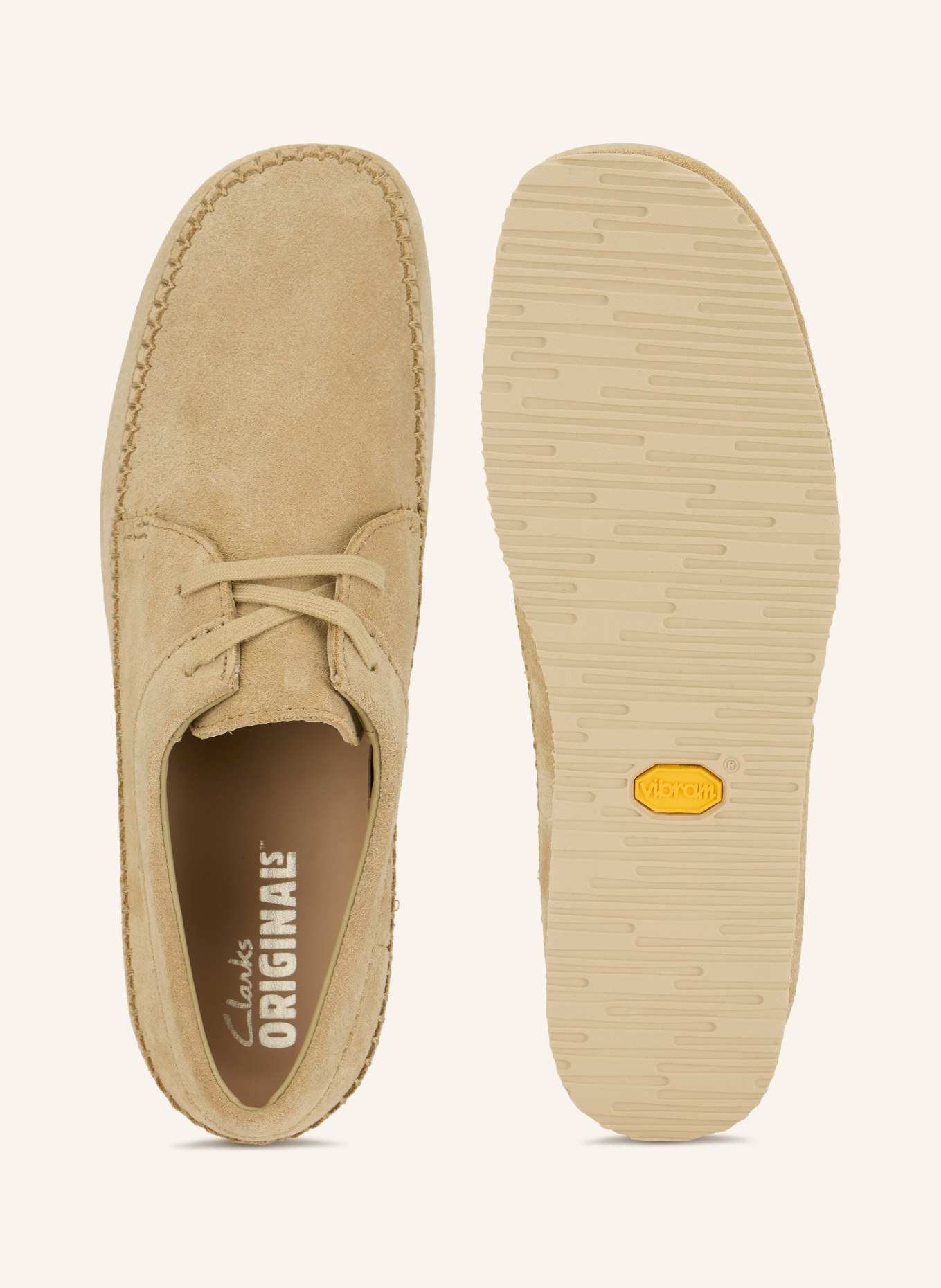Clarks ORIGINALS WEAVER 2026 Lace-Up Shoes: LIGHT BROWN