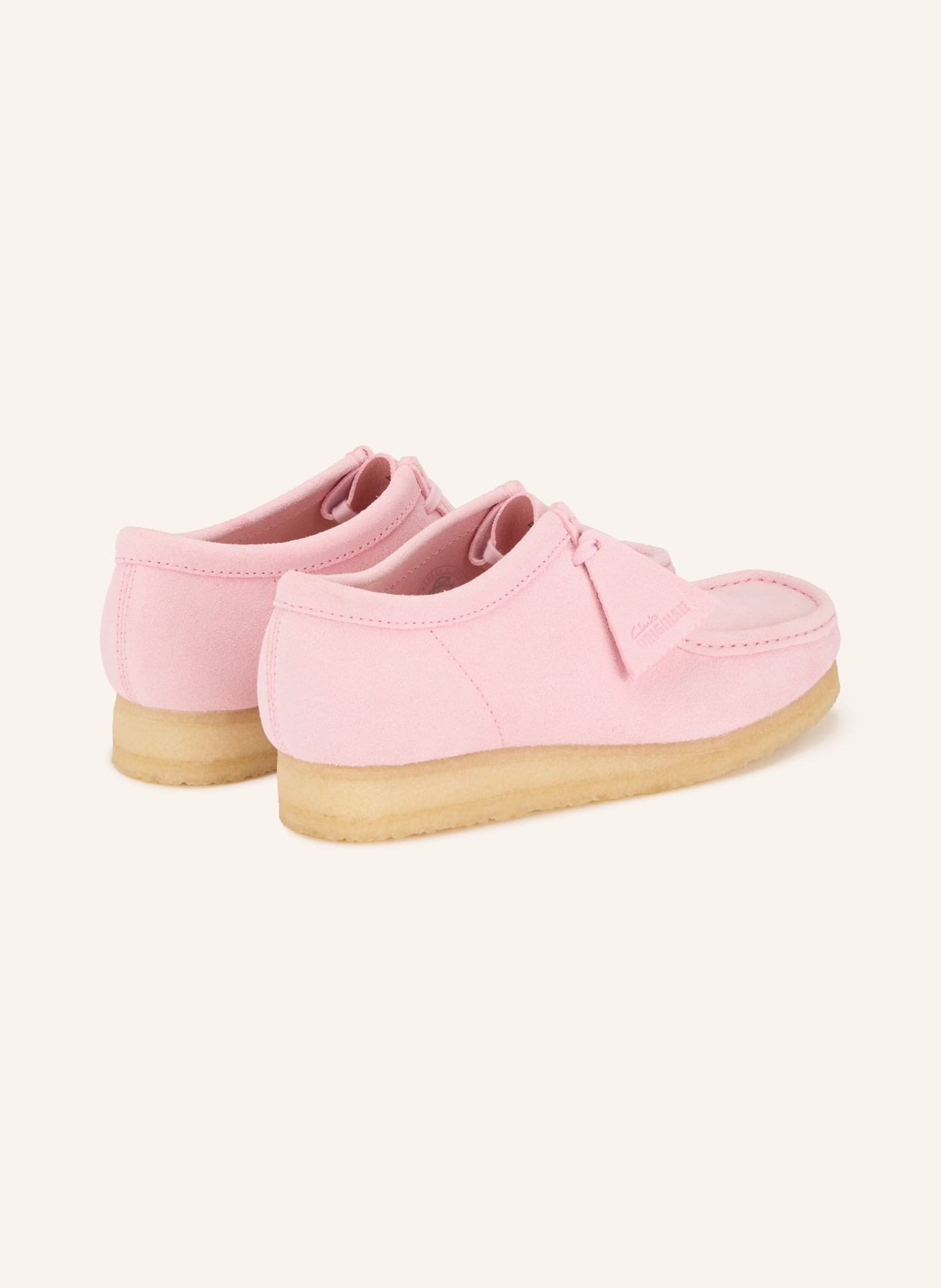 Clarks ORIGINALS WALLABEE lace-ups: PINK