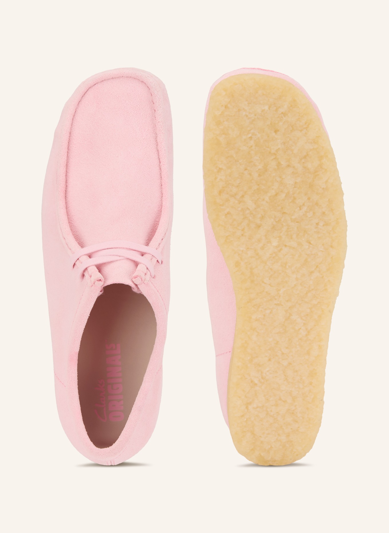 Clarks ORIGINALS WALLABEE lace-ups: PINK