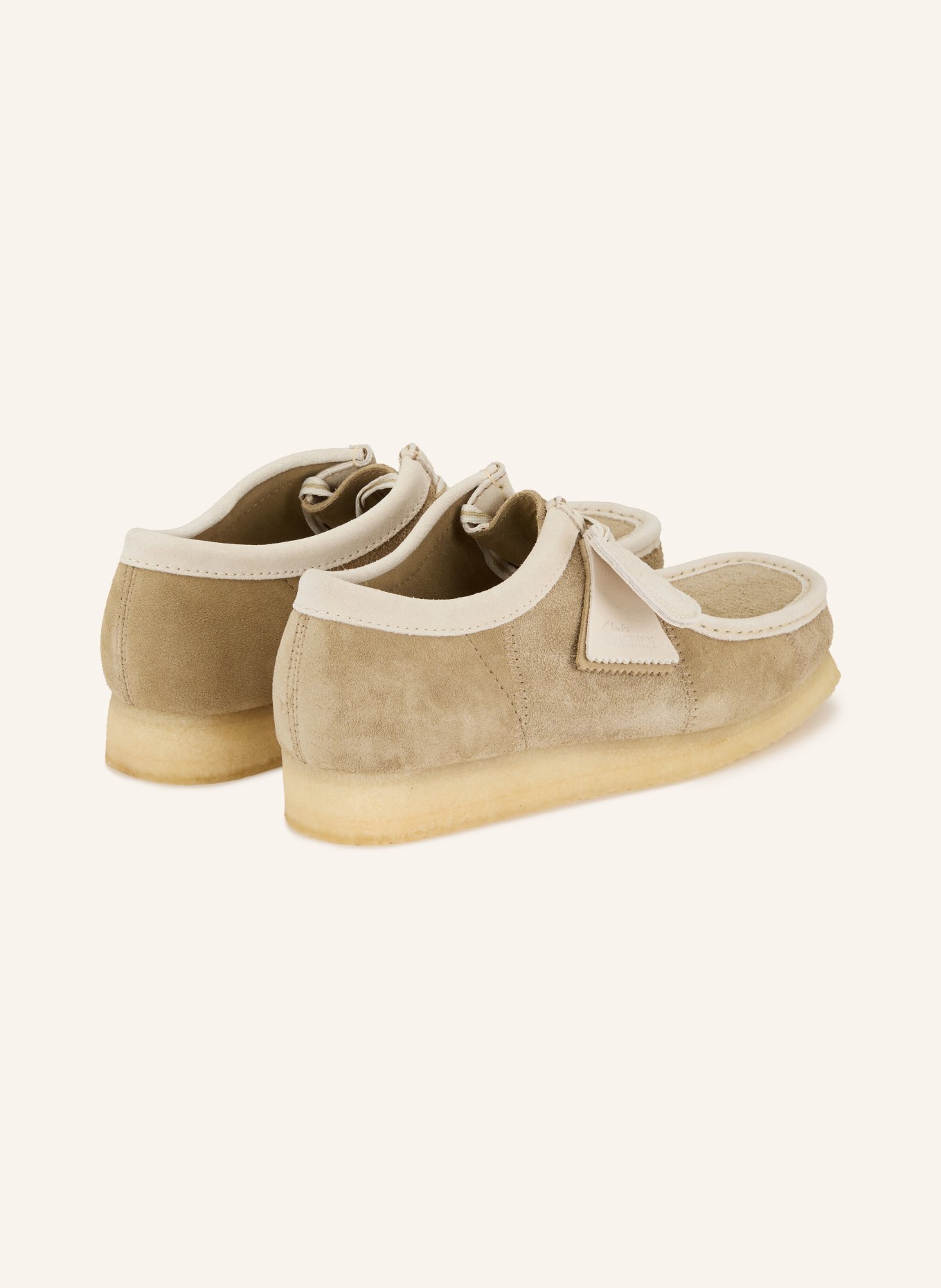 Clarks ORIGINALS WALLABEE lace-ups: TAUPE / LIGHT BROWN