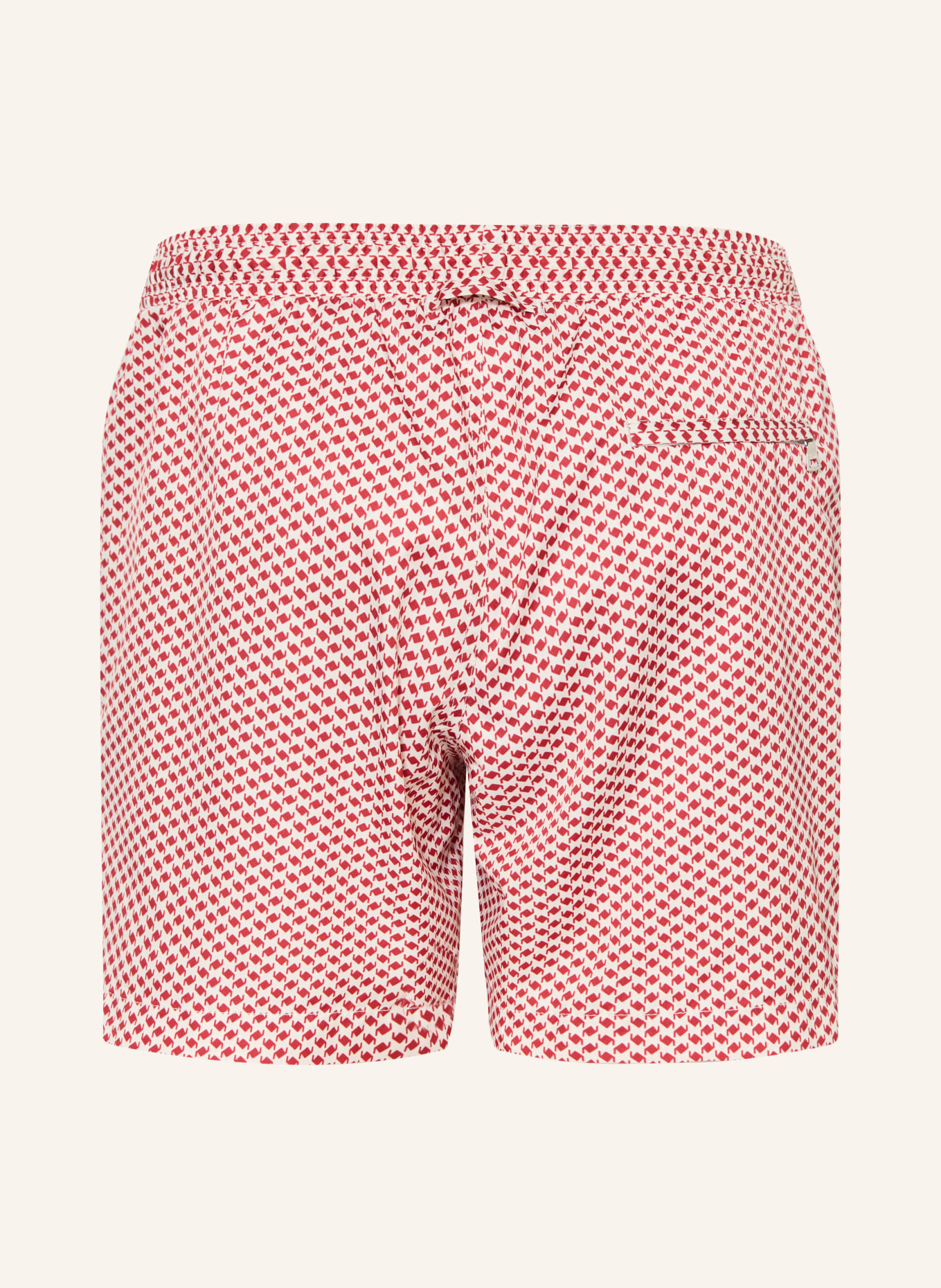 ORLEBAR BROWN Badeshorts BOXER III MODULA: DUNKELROT / WEISS