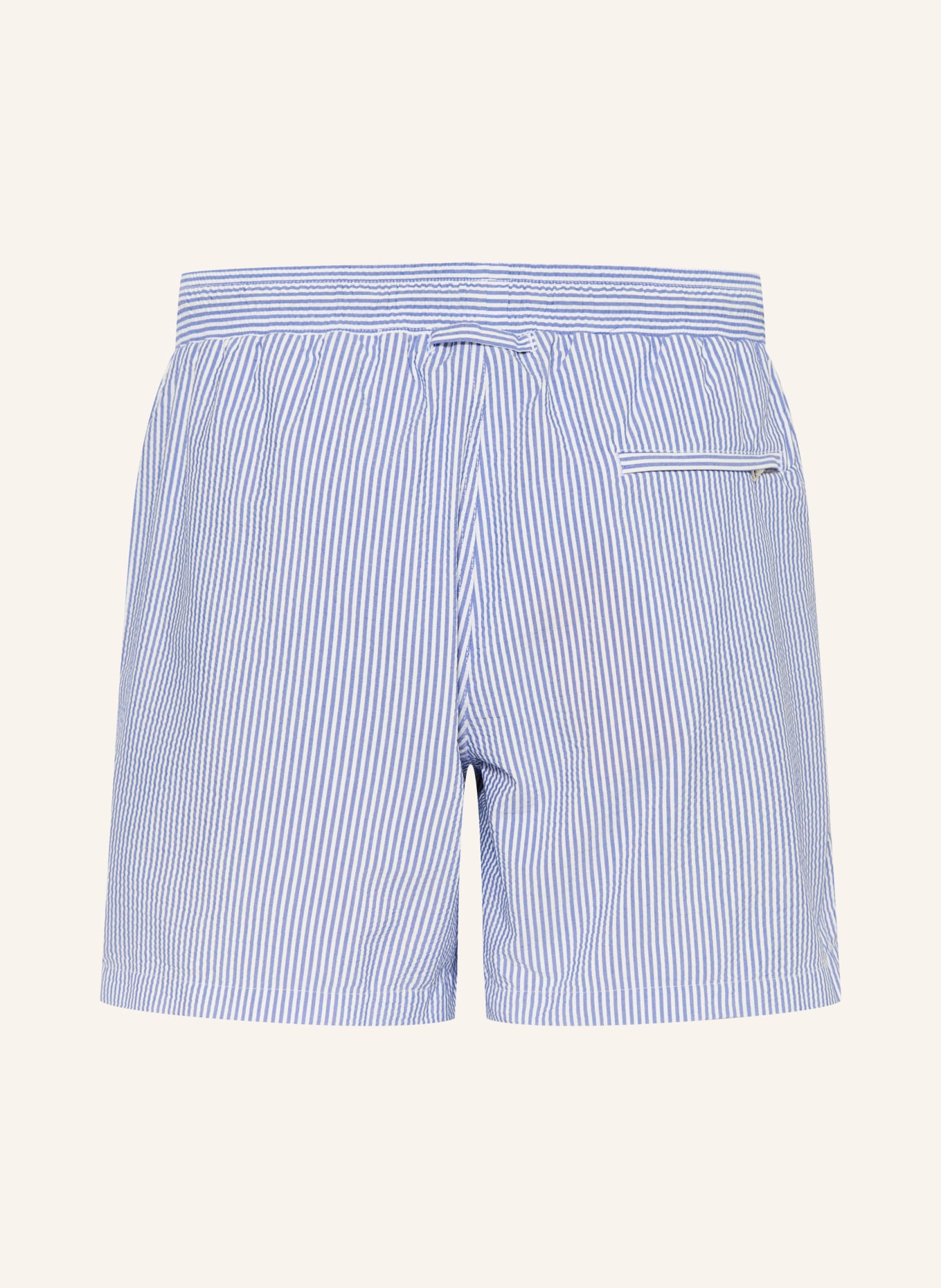 ORLEBAR BROWN Badeshorts BOXER: BLAU / WEISS