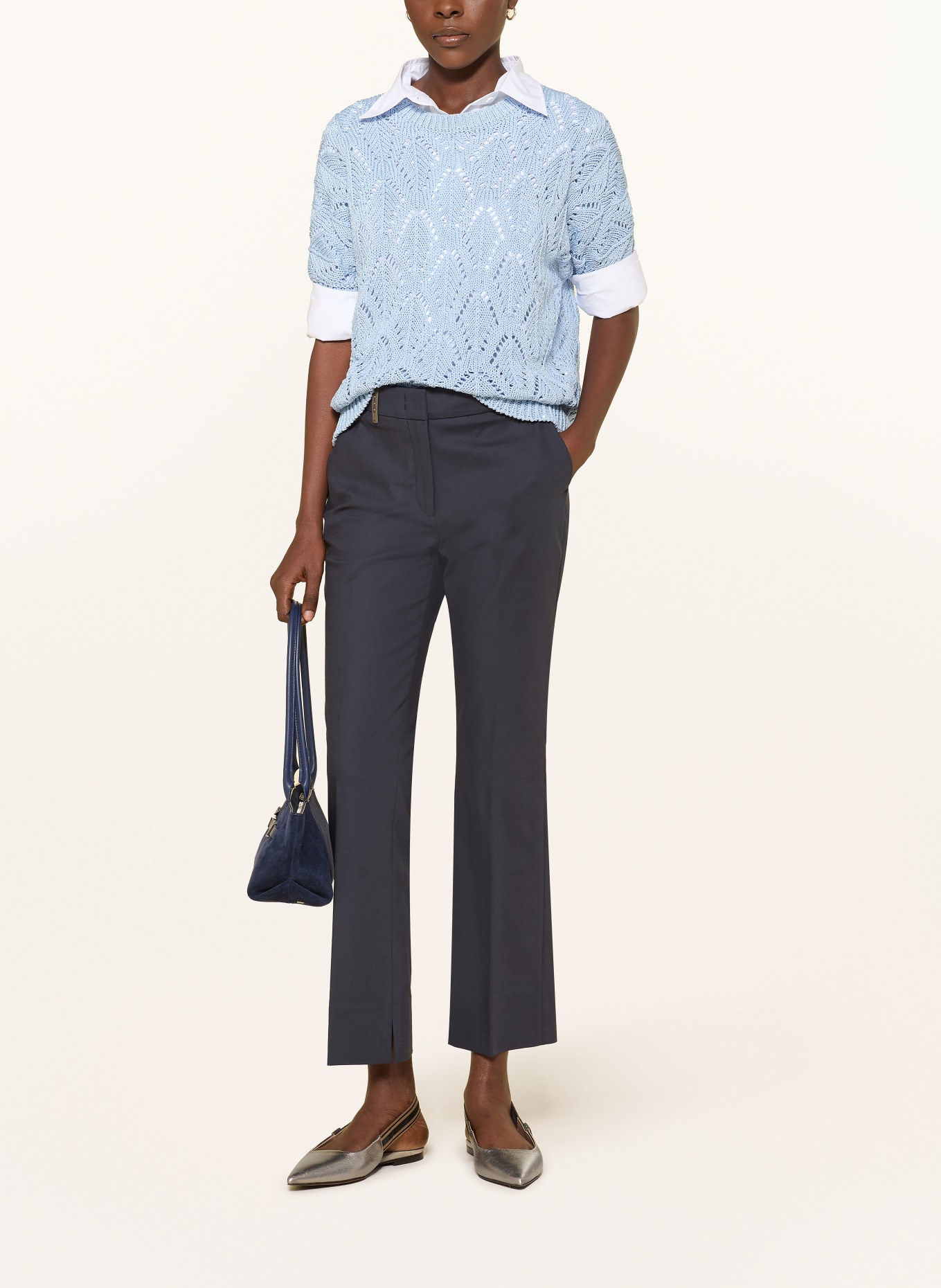 PESERICO Broek: DONKERBLAUW