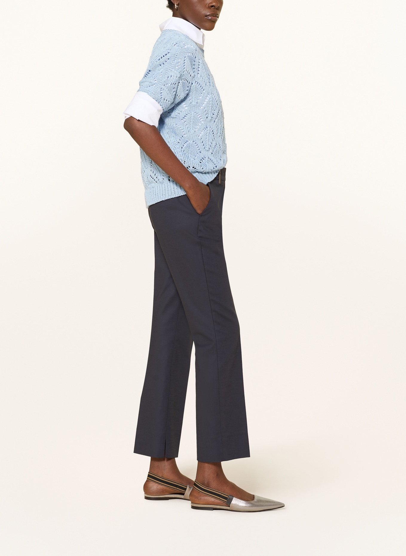 PESERICO Broek: DONKERBLAUW