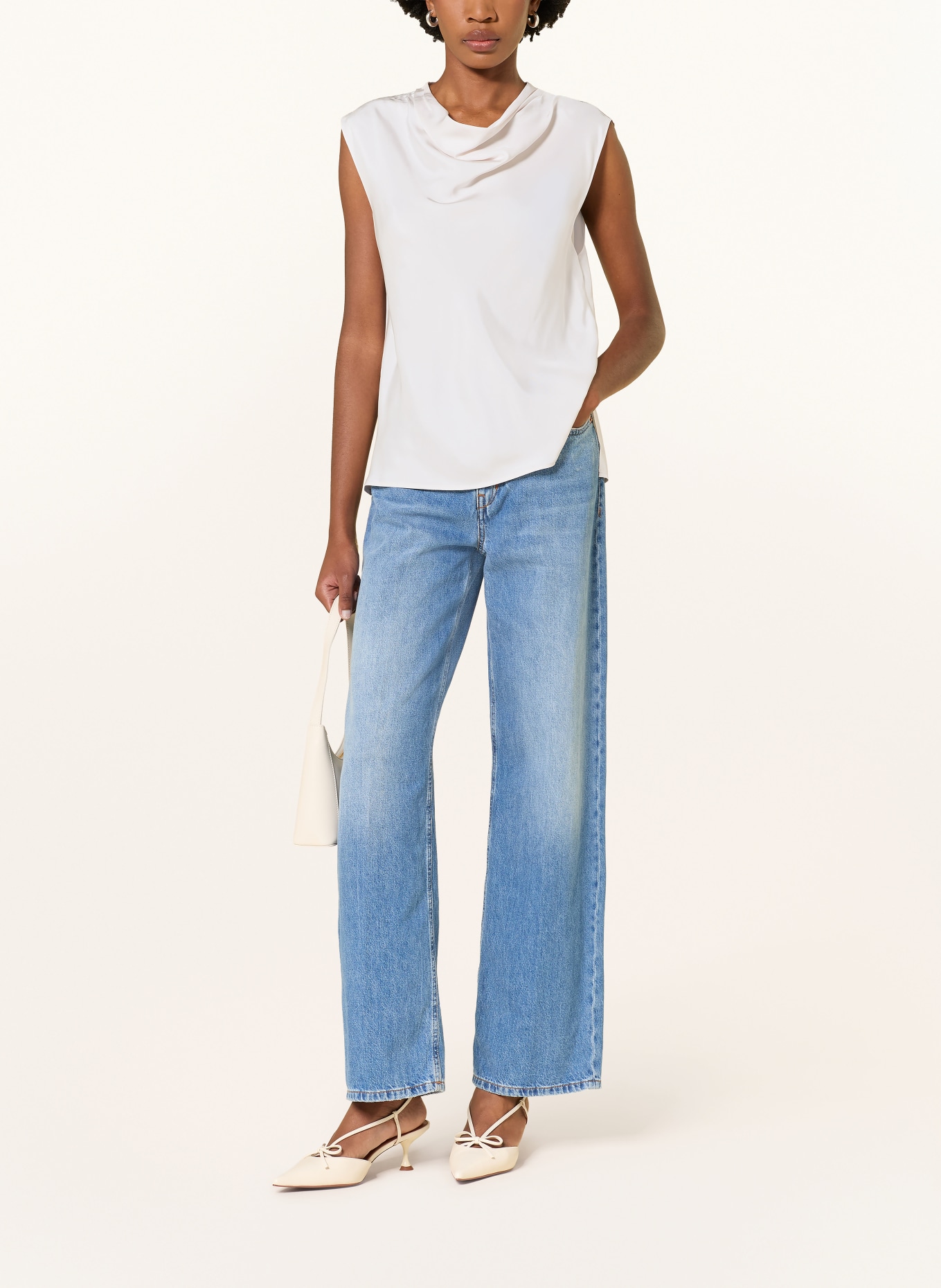 Calvin Klein Blouse top: CREAM