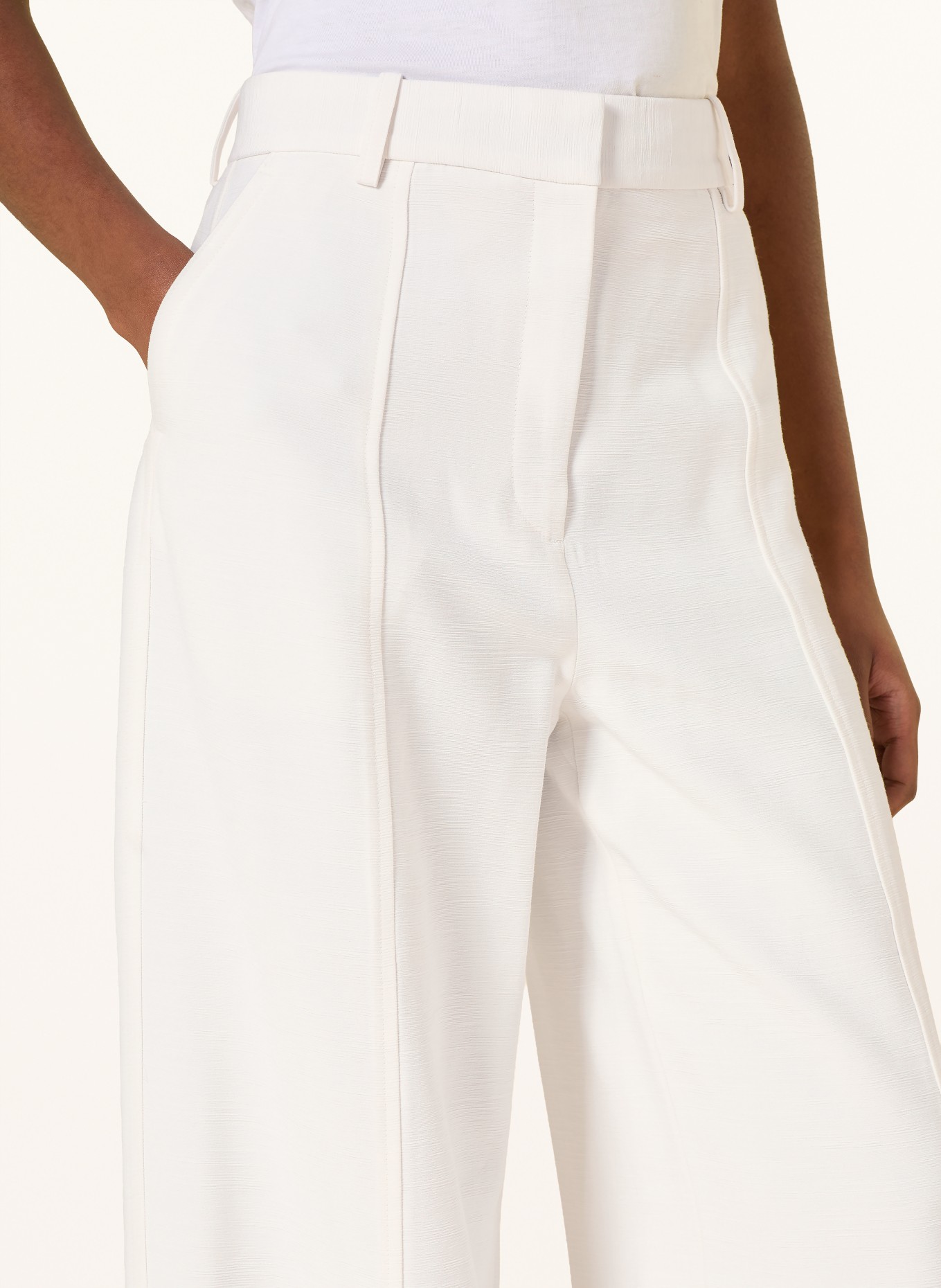 Calvin Klein Marlene pants: CREAM