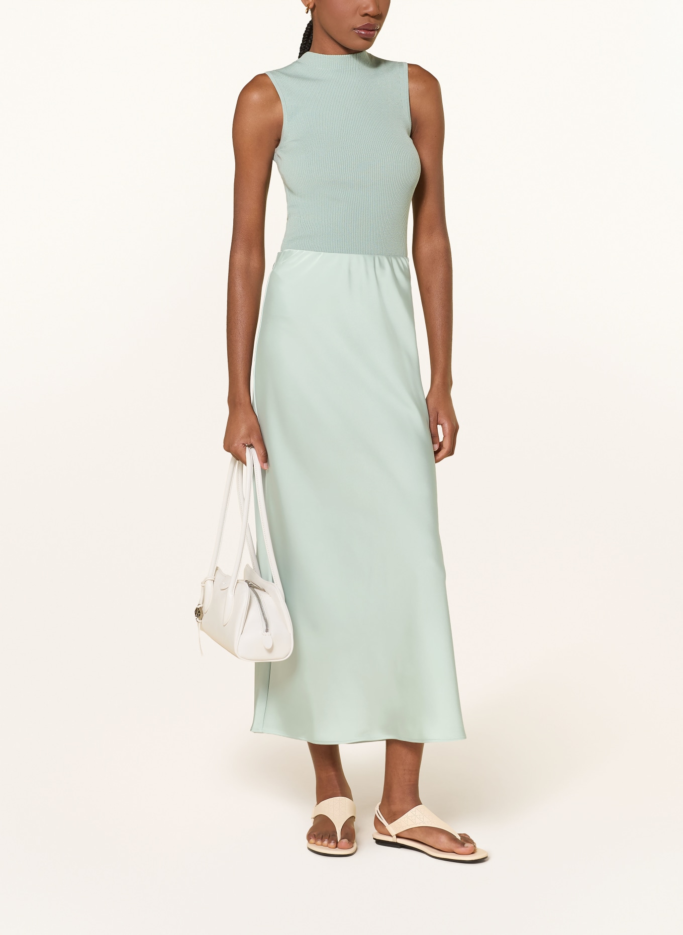 Calvin Klein Satynowa spódnica: MIĘTOWY