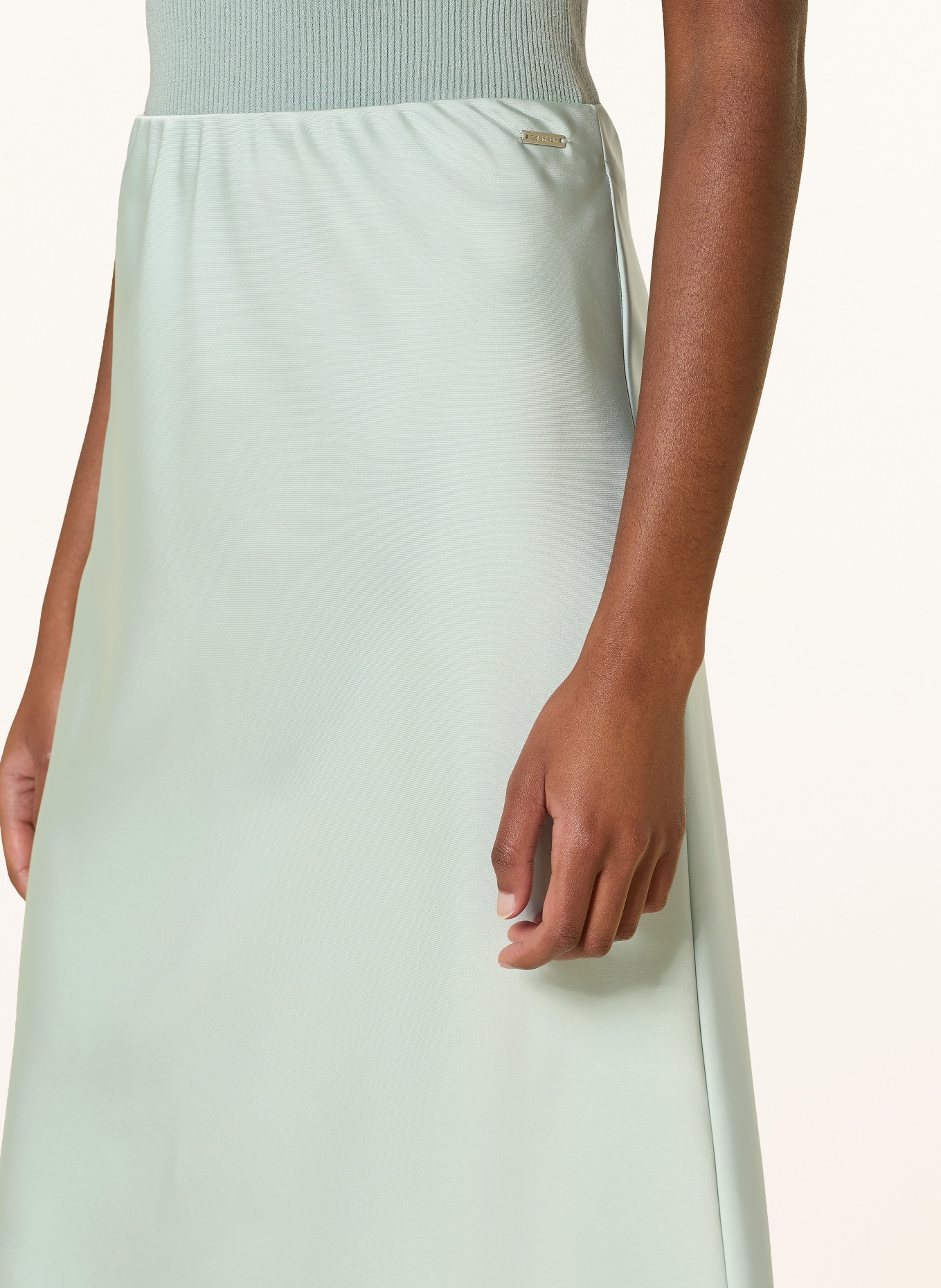 Calvin Klein Satynowa spódnica: MIĘTOWY