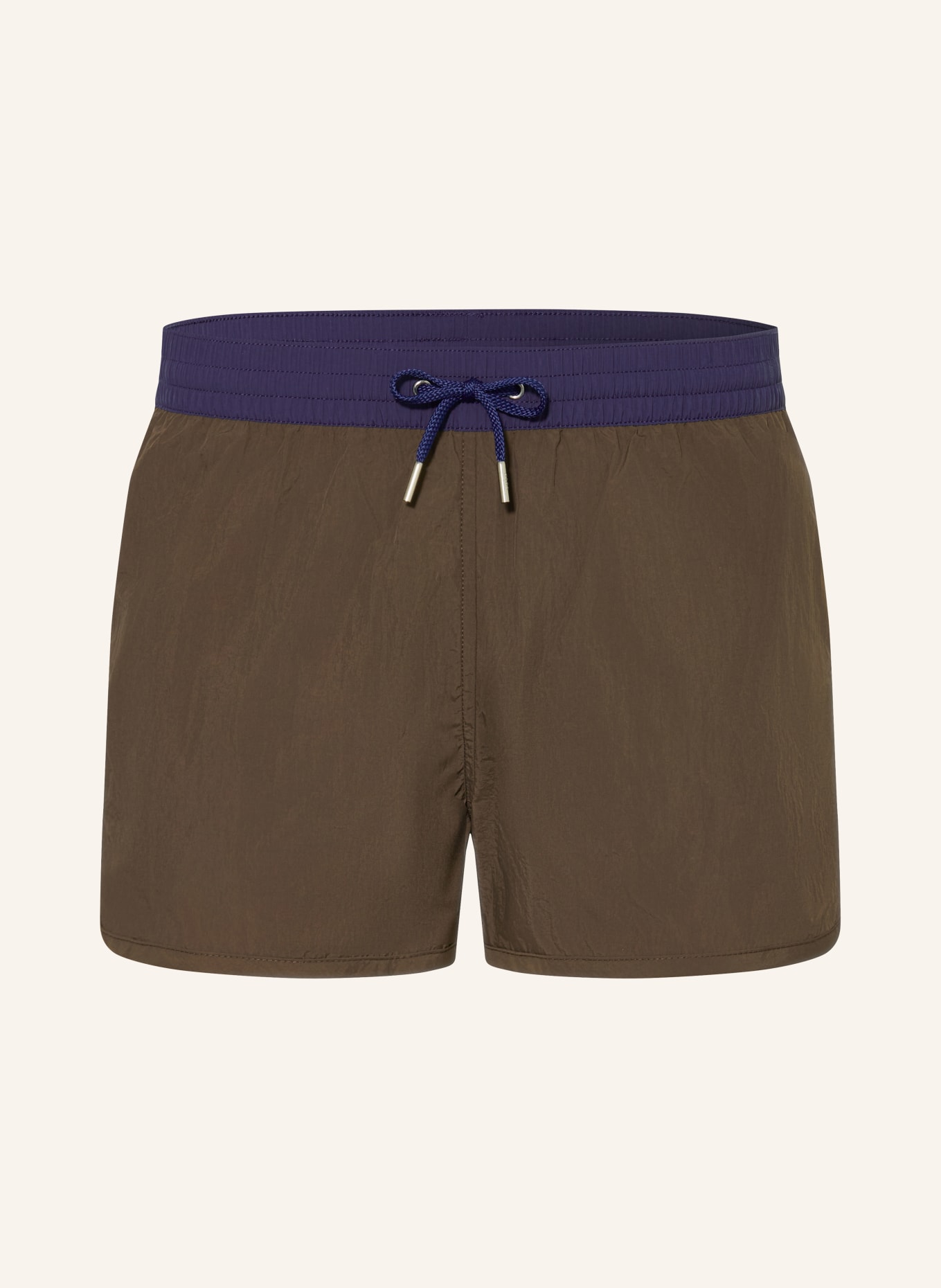 CDLP Swim shorts: BROWN / DARK BLUE