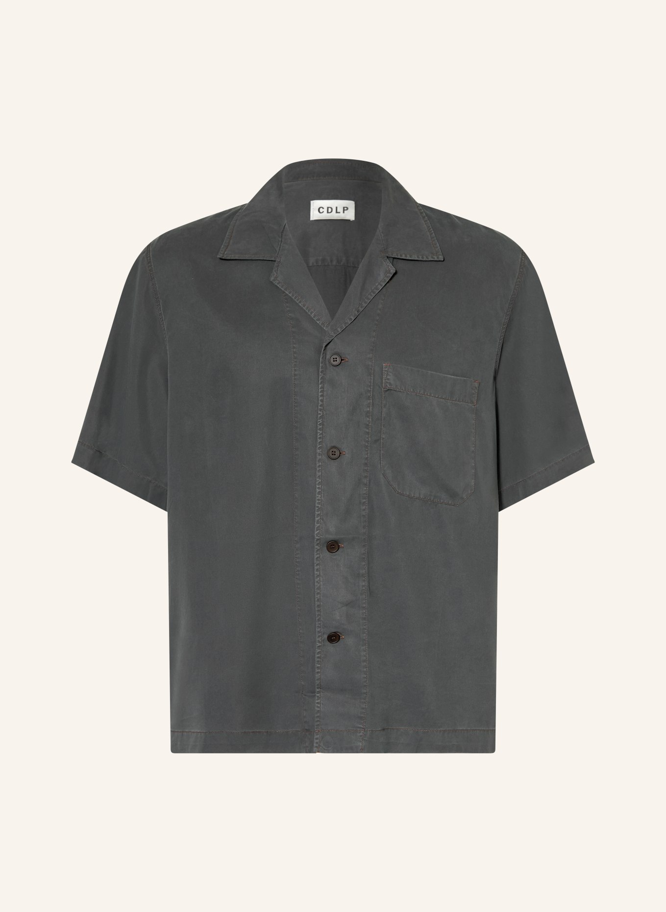 CDLP Koszula wypoczynkowa o regularnym kroju: CIEMNOZIELONY