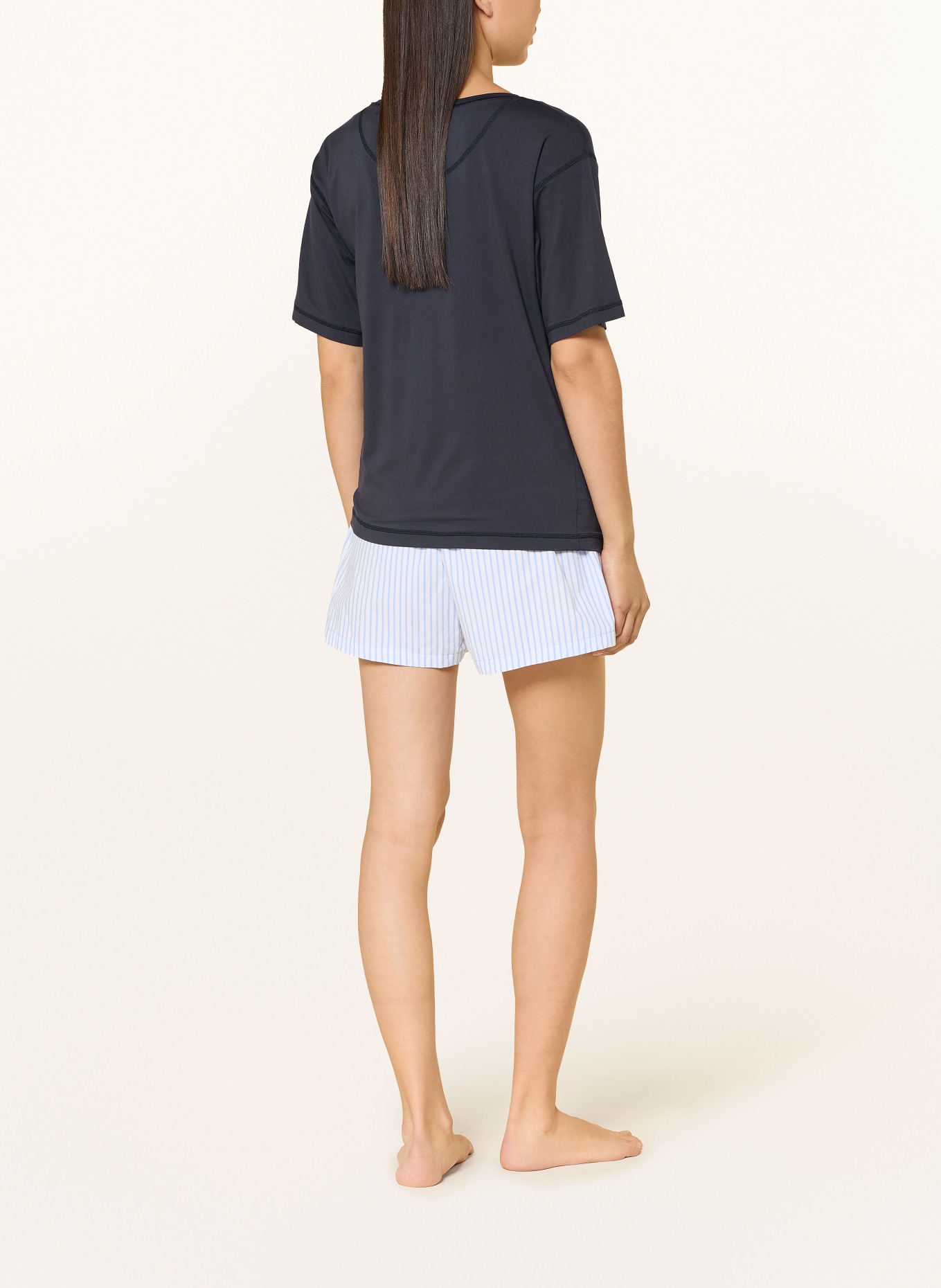 CALIDA Schlafshirt DSW BALANCING: DUNKELBLAU