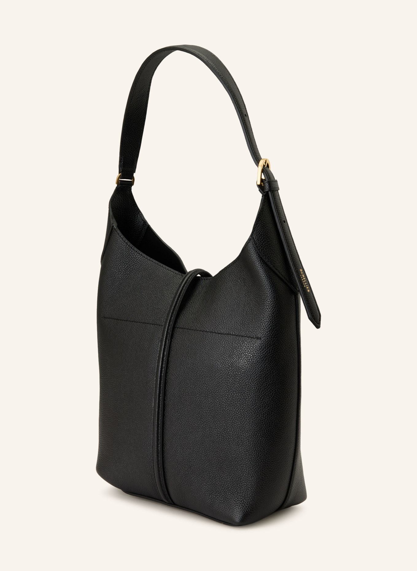 DEMELLIER Taška přes rameno THE SIENA: ČERNÁ