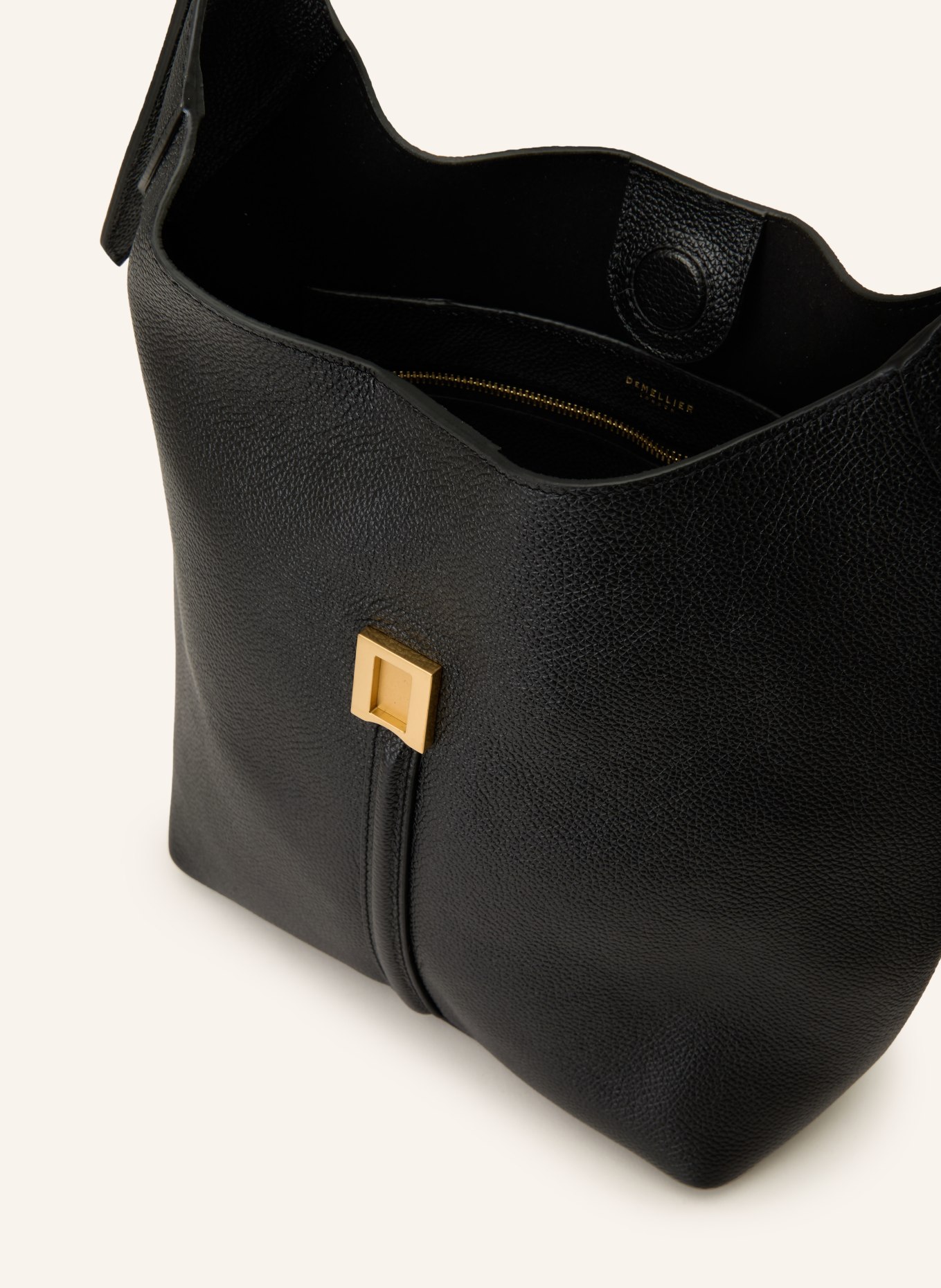 DEMELLIER Taška přes rameno THE SIENA: ČERNÁ