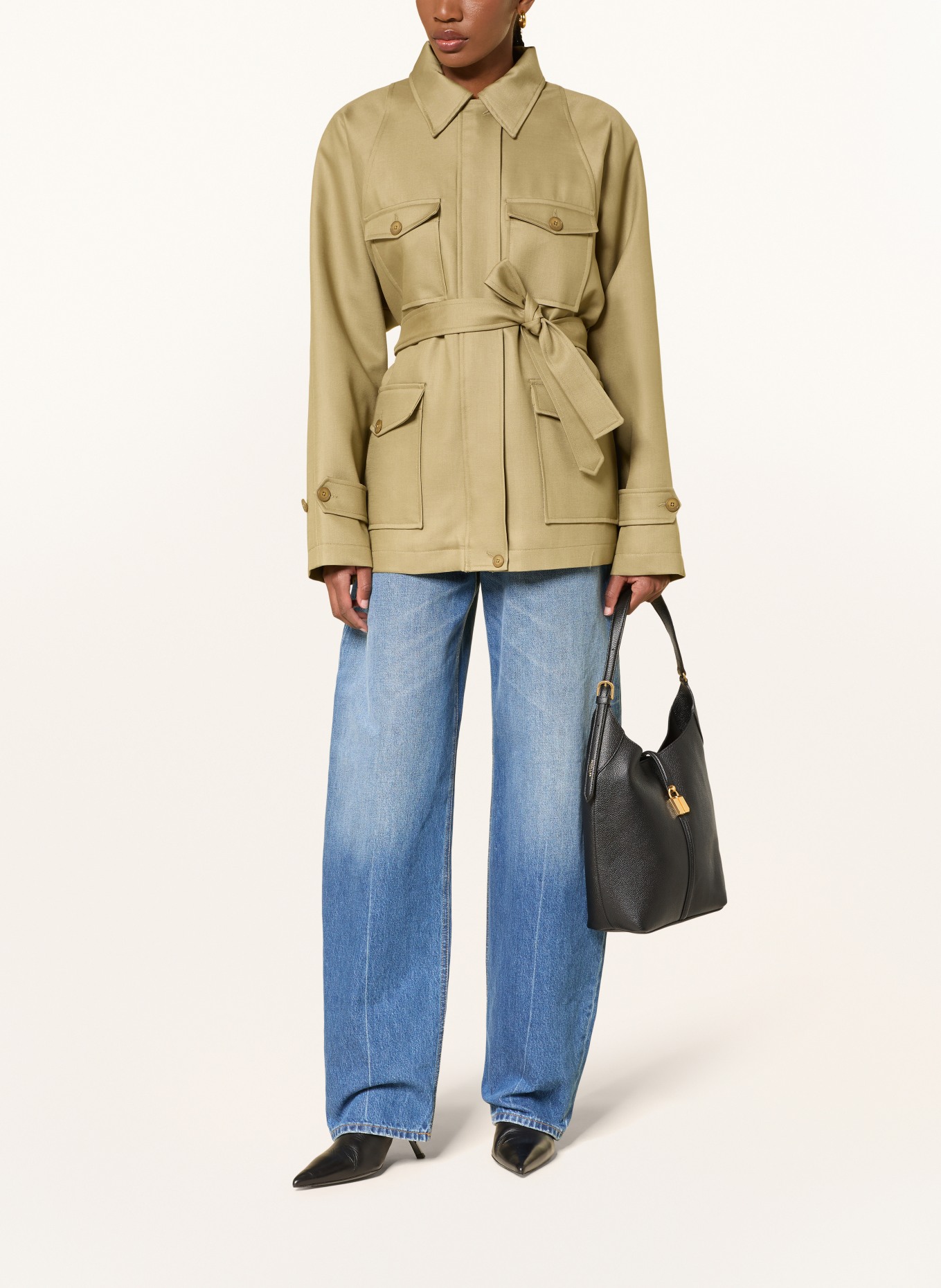 DEMELLIER Taška přes rameno THE SIENA: ČERNÁ